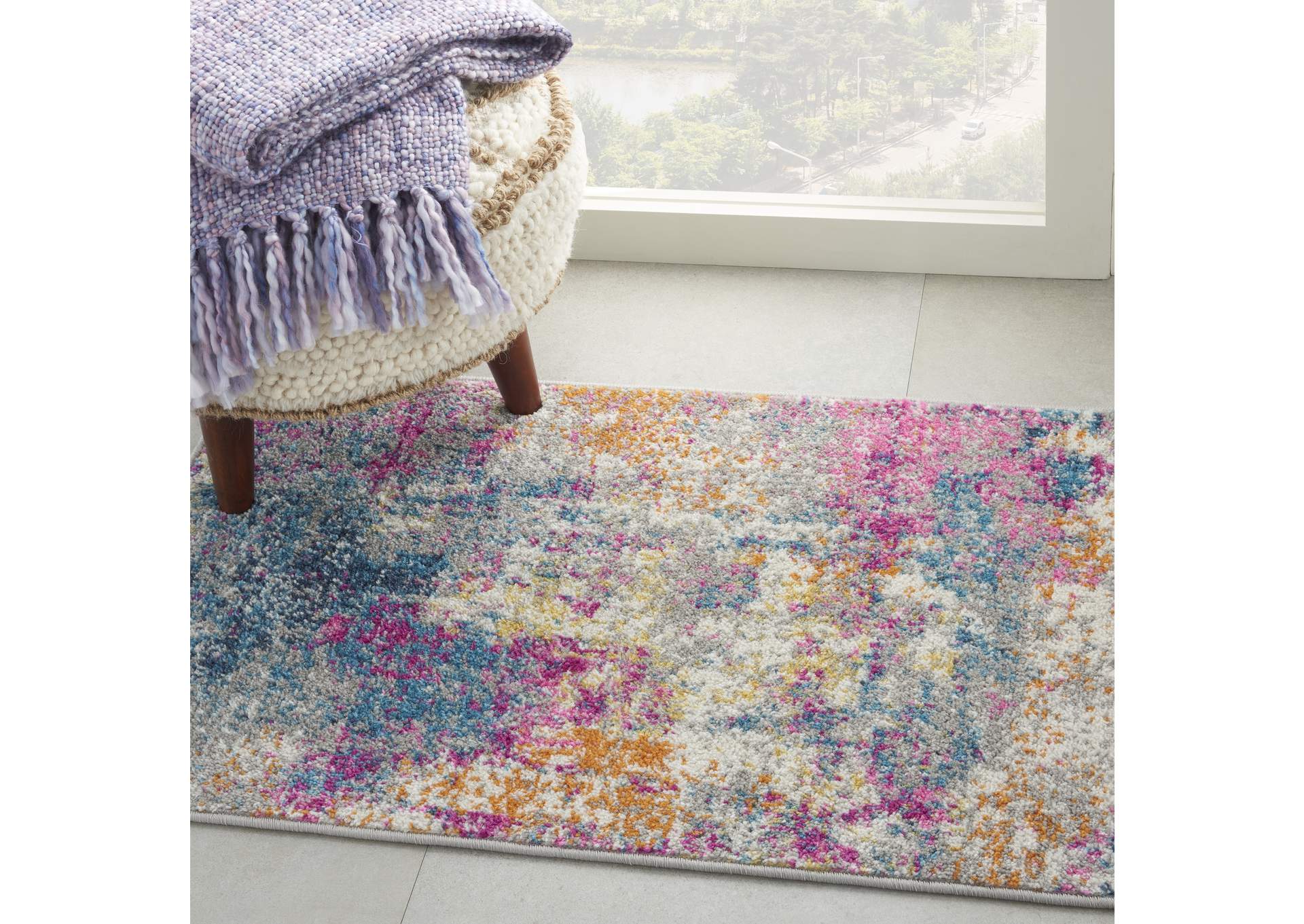 Nourison Passion 2'x3' Ivory Multicolor Area Rug,Nourison