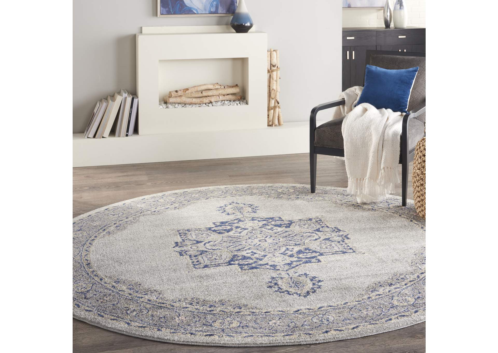 Nourison Tranquil 8' Round Area Rug,Nourison
