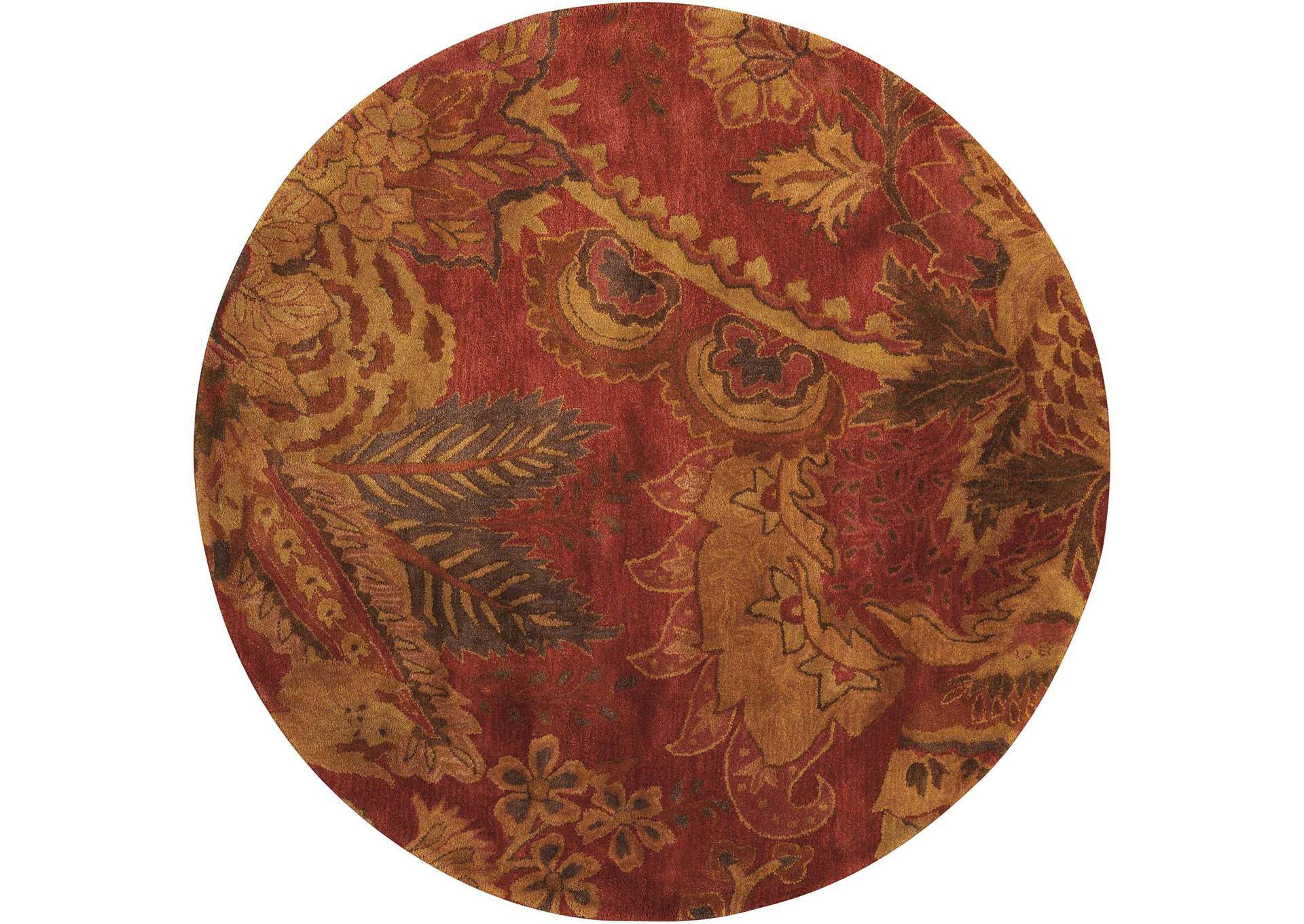 Nourison Jaipur JA43 Red Multicolor 8' Round Rug,Nourison