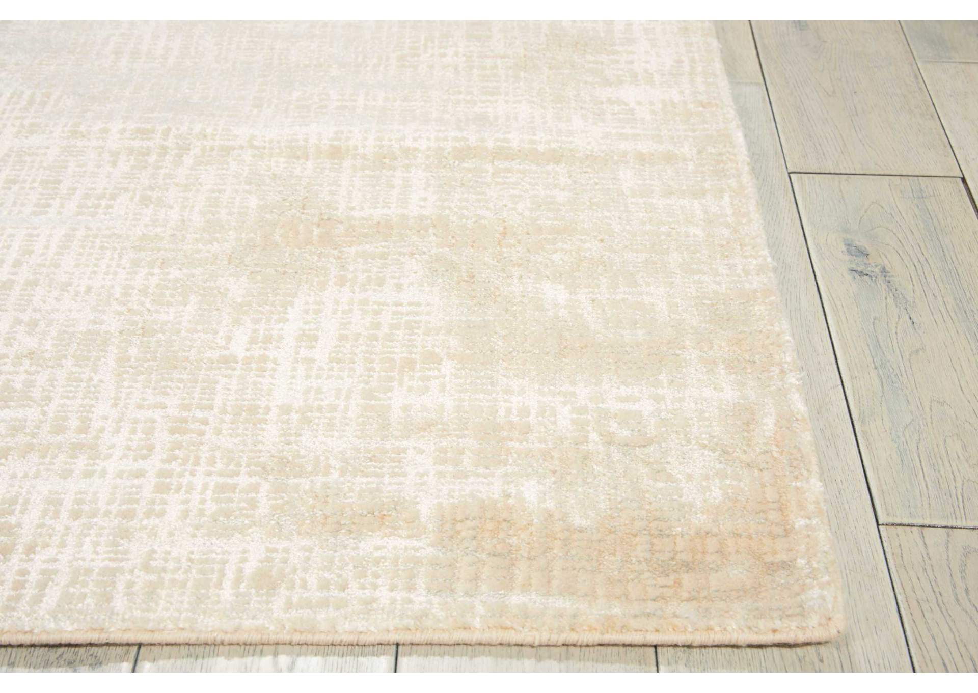 Nourison Starlight STA02 White 8' Runner Hallway Rug,Nourison