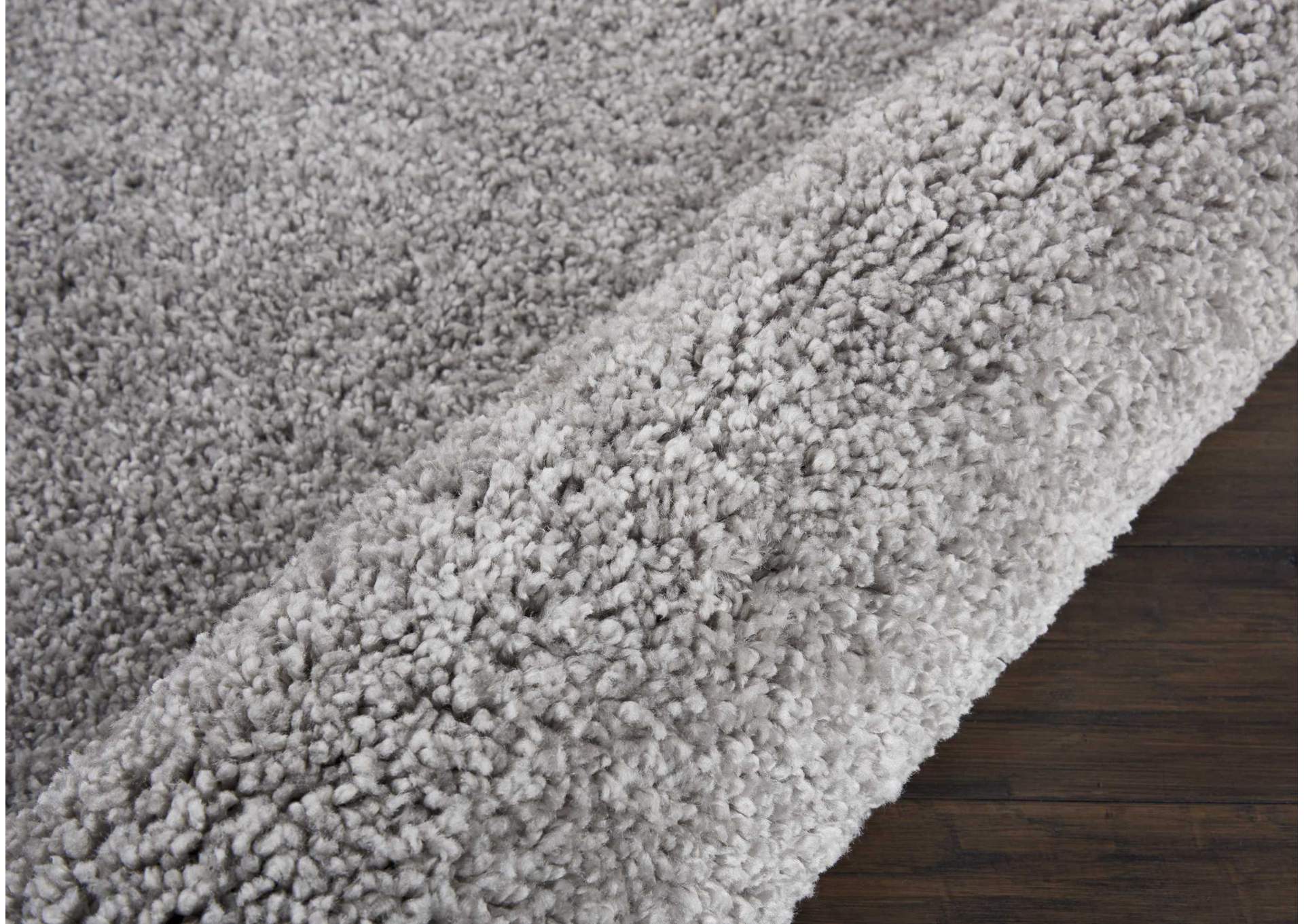 Nourison Malibu Shag MSG01 Grey 3'x4' Area Rug,Nourison