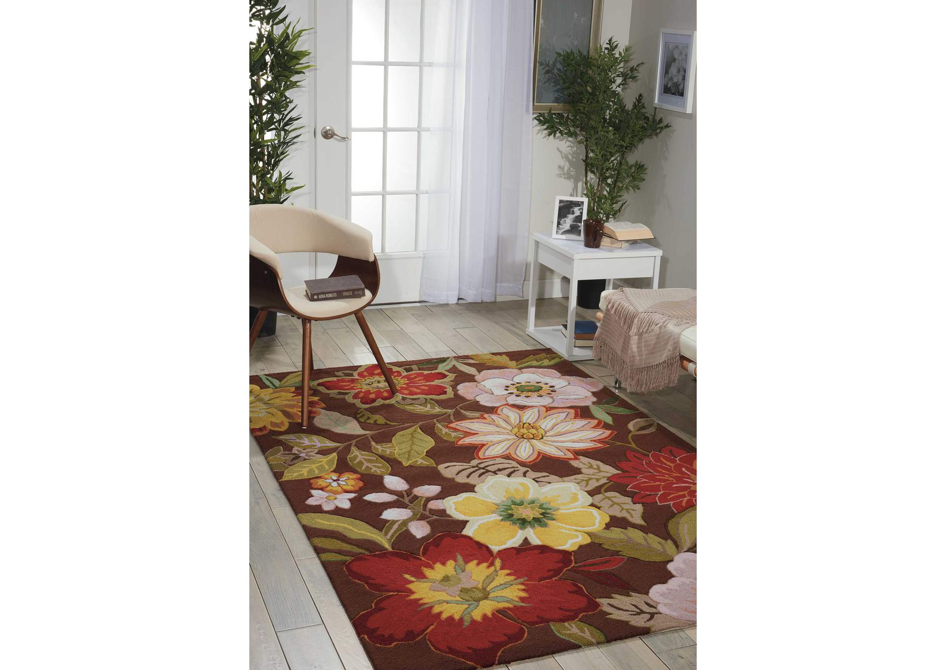 Nourison Fantasy 2'x4' Brown Area Rug,Nourison