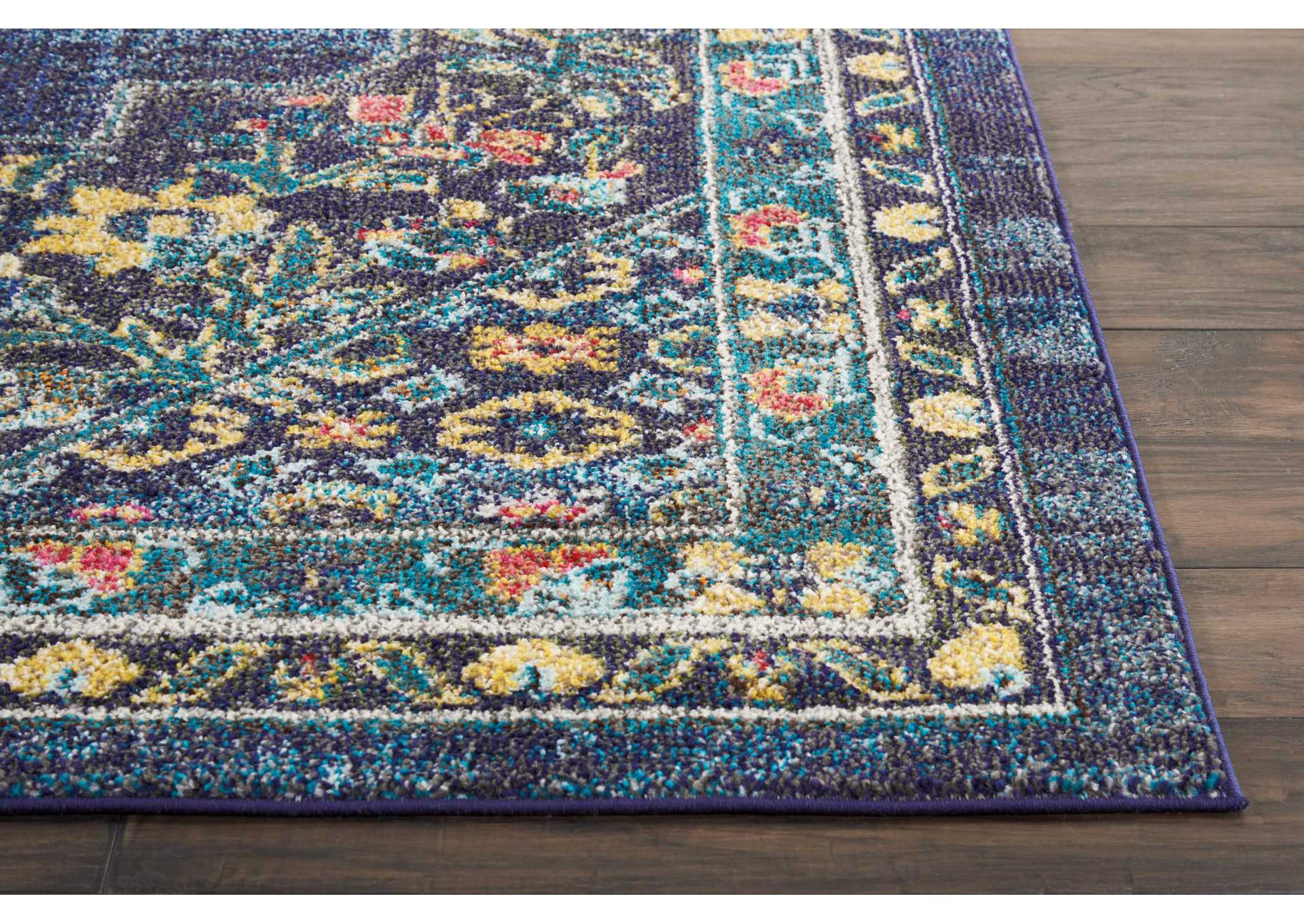 Nourison Passionate PST01 Dark Blue Multicolor 9'x12' Oversized Rug,Nourison