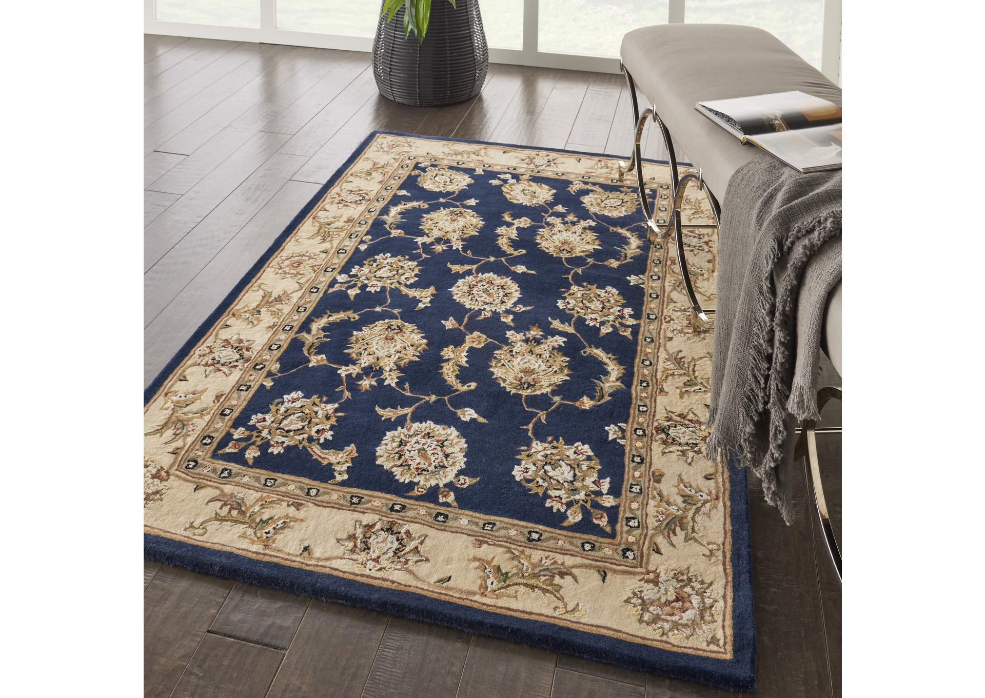 Nourison 2000 4' x 6' Navy Area Rug,Nourison