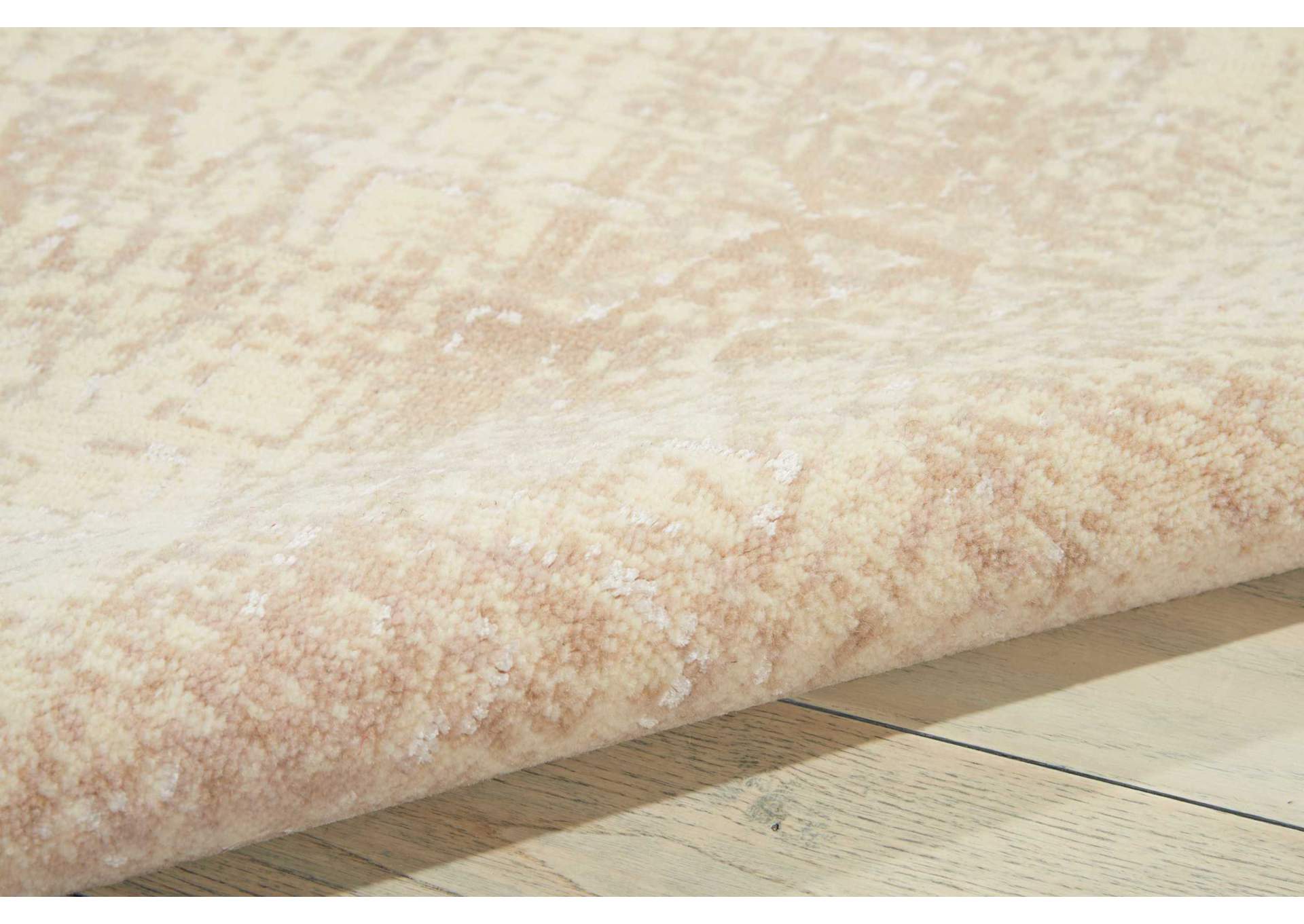 Nourison Silk Elements SKE21 White 10' Runner Hallway Rug,Nourison