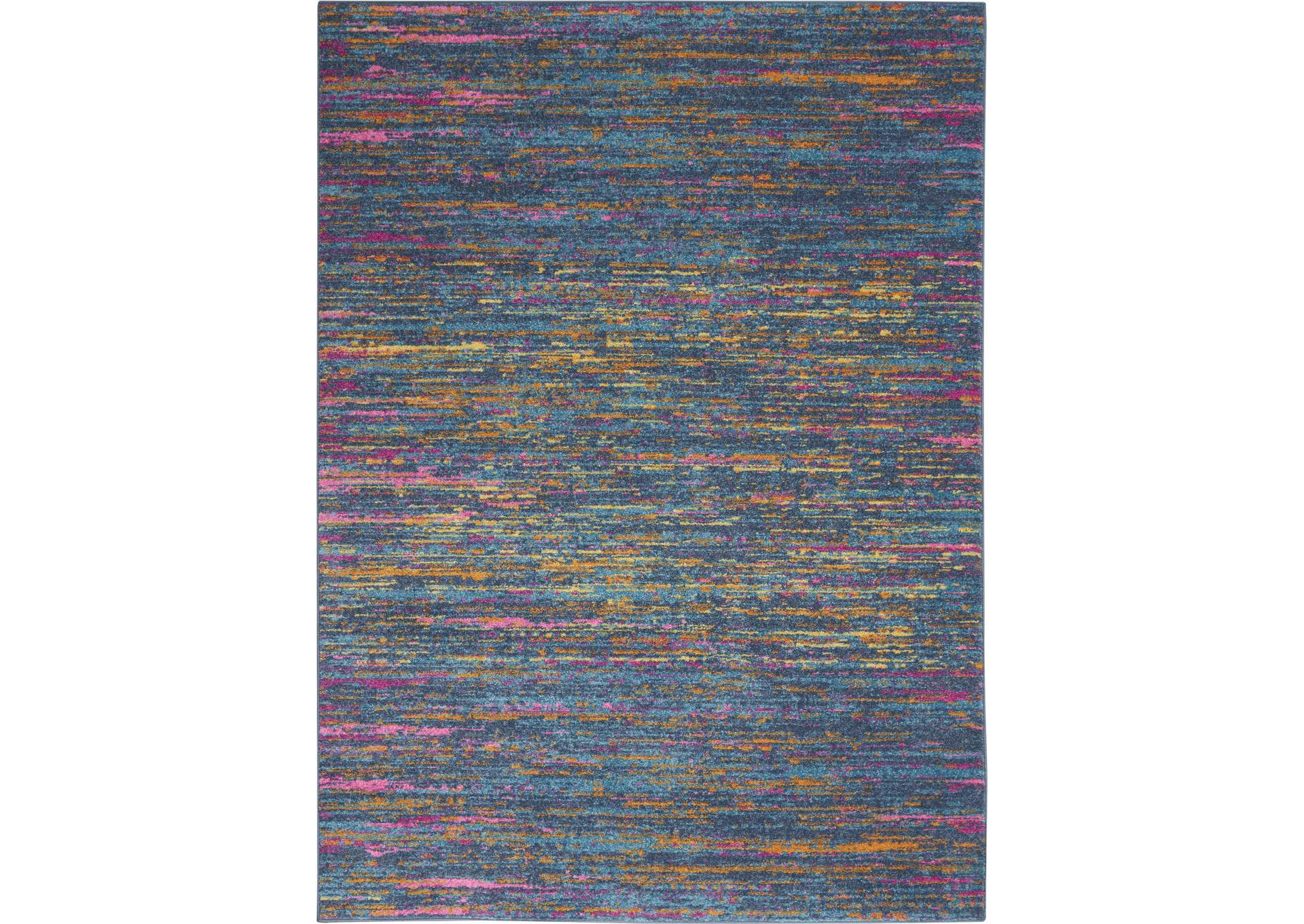 Nourison Passion 4'x6' Blue Multicolor Area Rug,Nourison