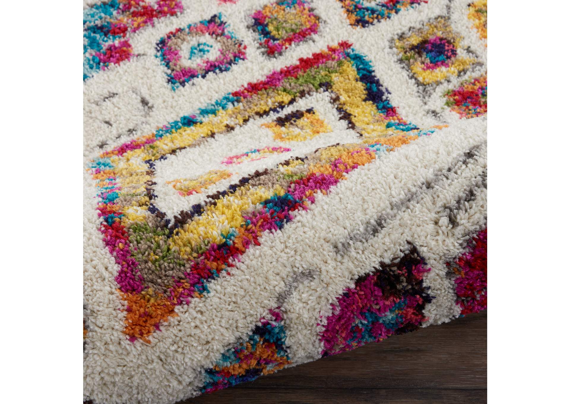 Nourison Nomad 2' X 4' White Multicolor Colorful Area Rug,Nourison