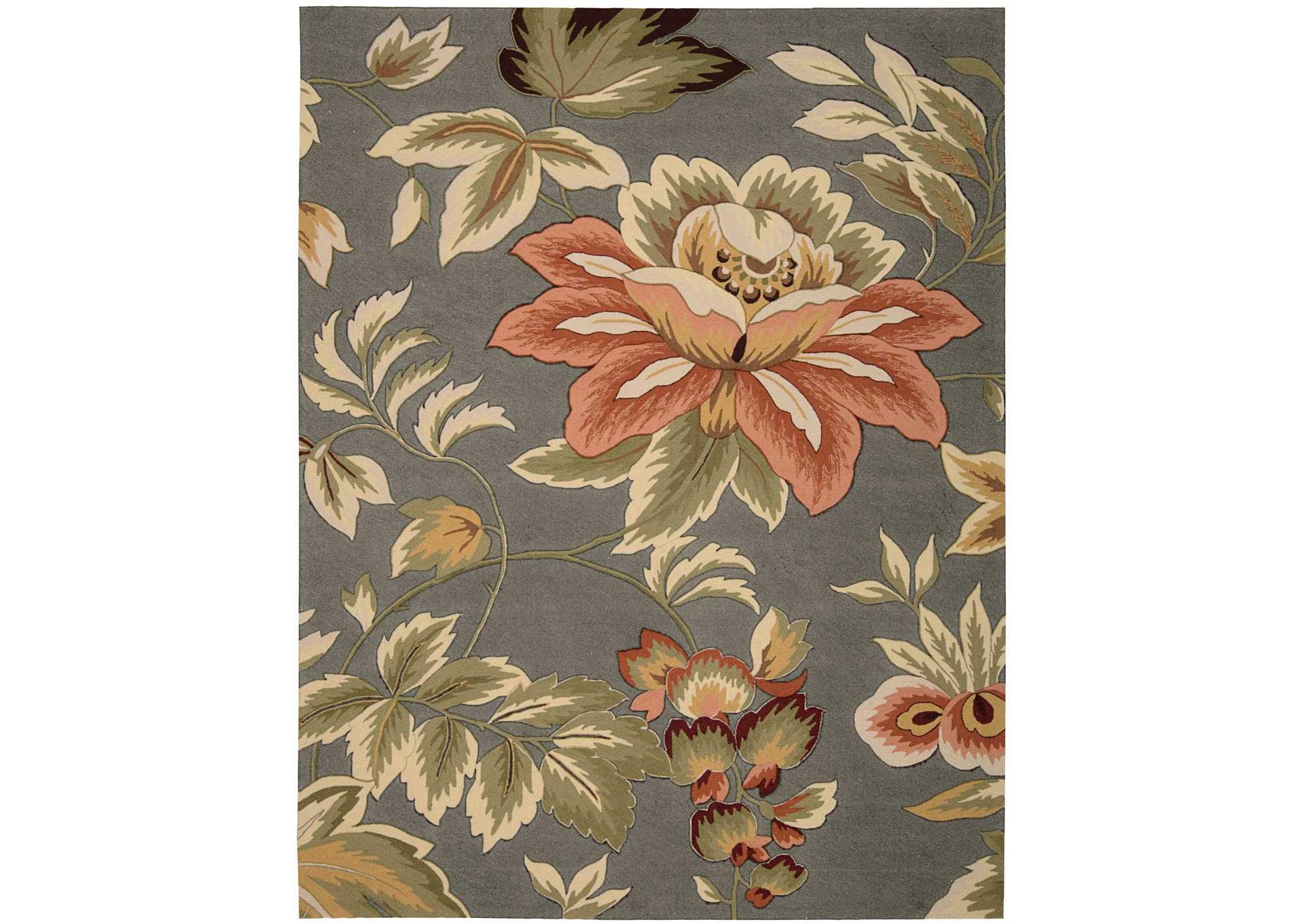 Nourison Fantasy FA11 Grey 8'x11' Rug,Nourison