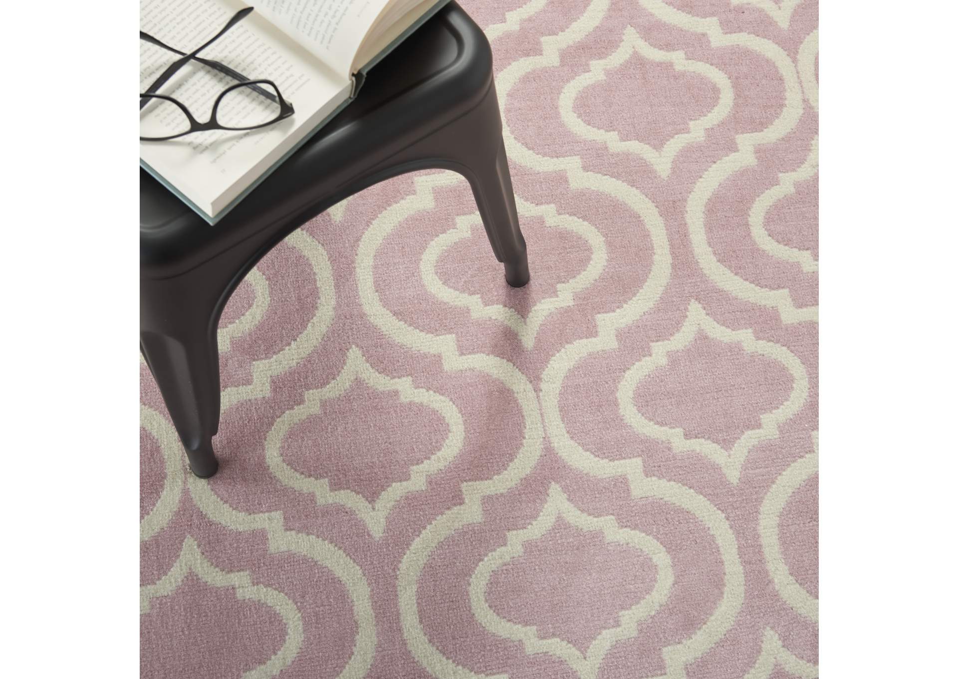 Nourison Jubilant JUB19 Pink 5'x7' Moroccan Area Rug,Nourison