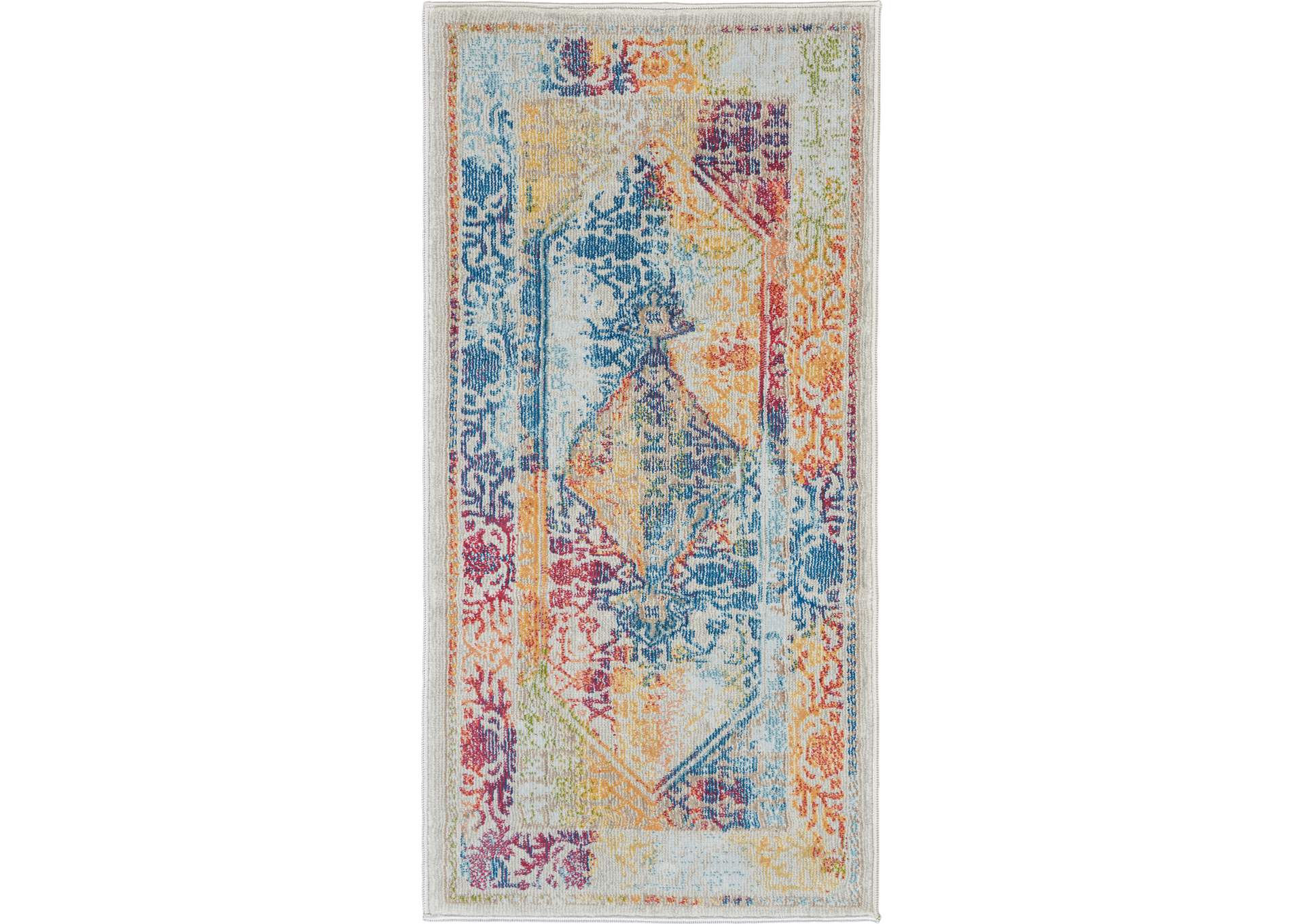 Nourison Ankara Global ANR04 Multicolor Boho Area Rug,Nourison