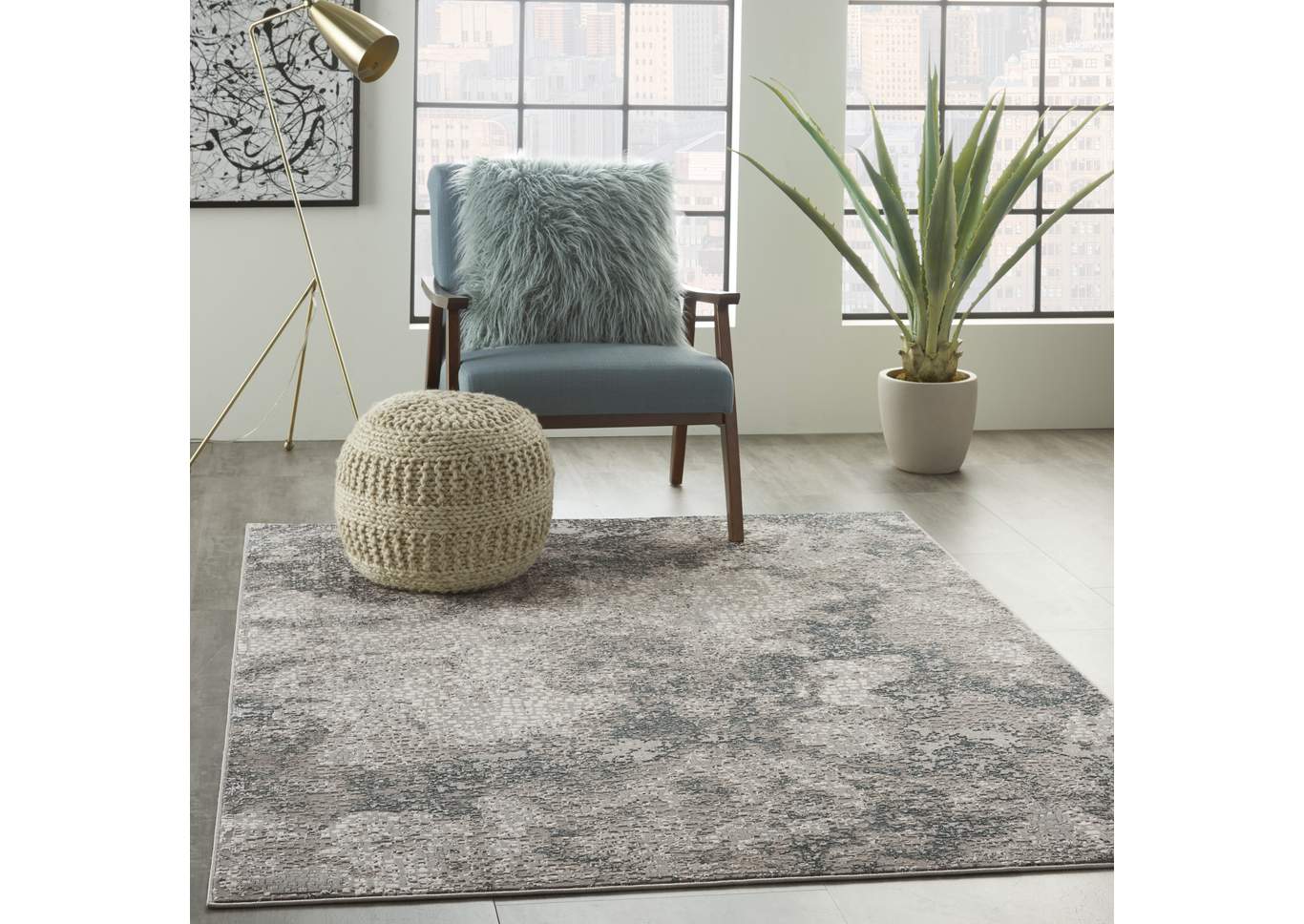 Michael Amini MA90 Uptown 4' x 6' Area Rug,Nourison