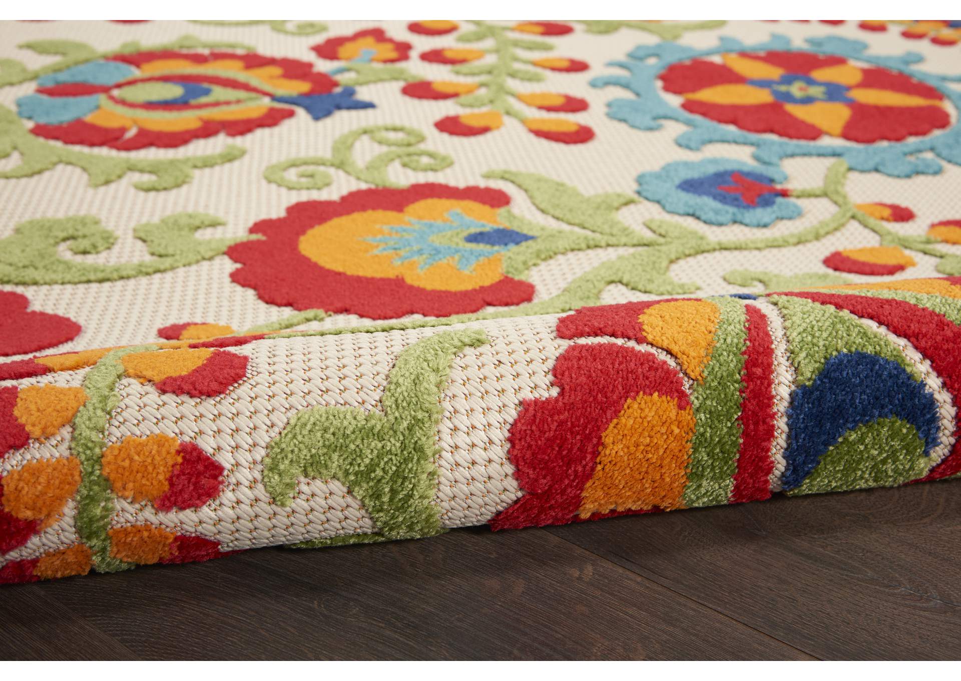 Nourison Aloha ALH17 Multicolor 3'x4' Indoor-outdoor Area Rug,Nourison