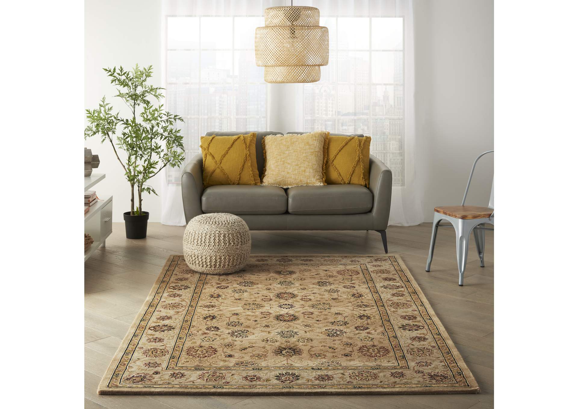 Nourison 2000 2071 Camel 6'x9' Area Rug,Nourison