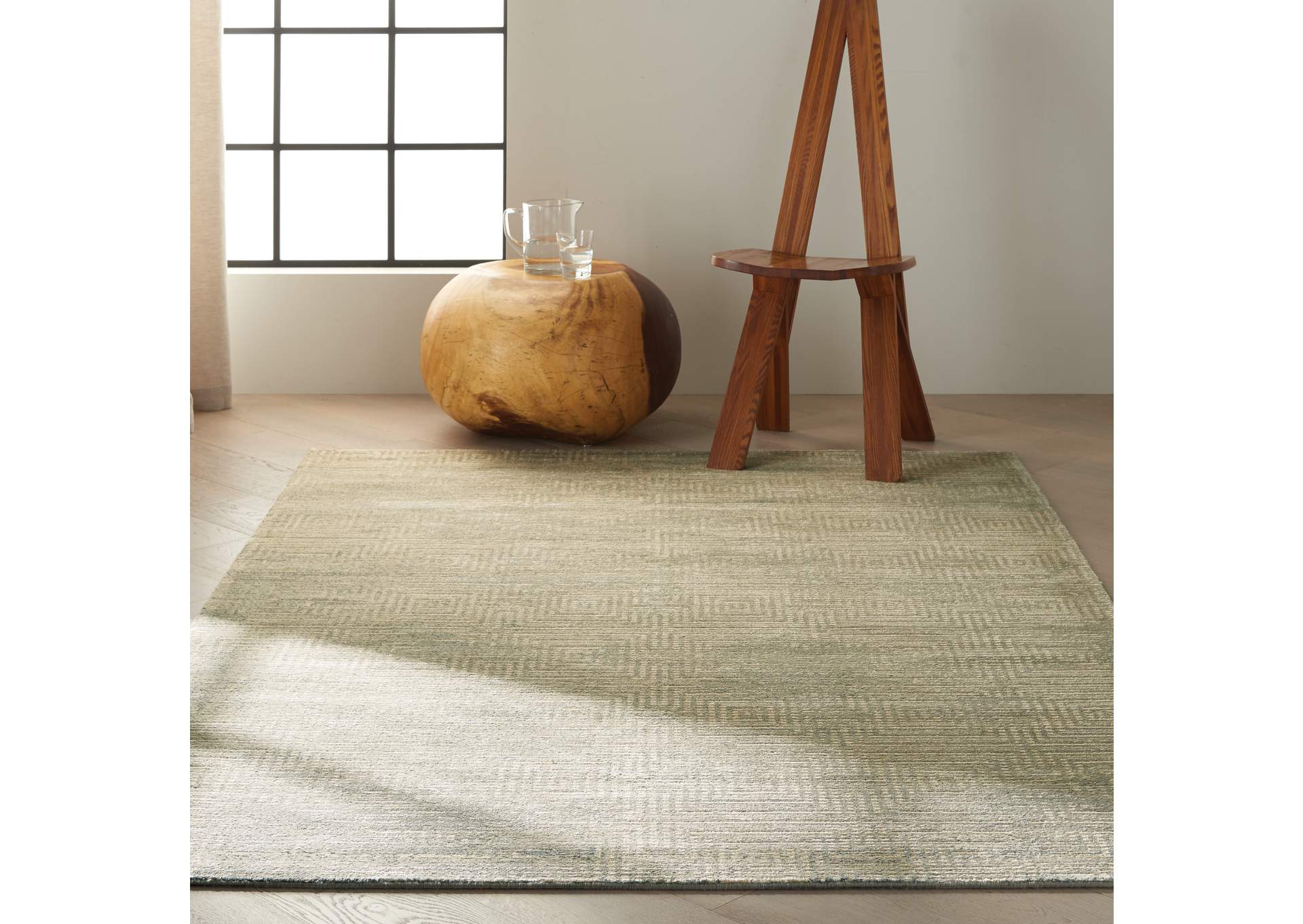 Calvin Klein Home Maya MAY01 Mineral 5'x8' Area Rug,Nourison