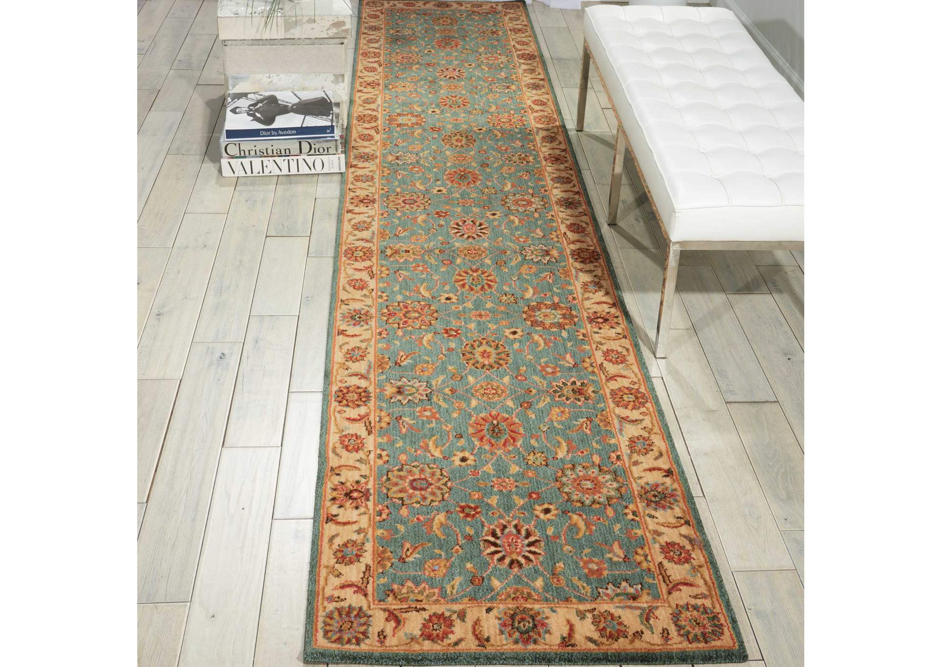 Nourison Living Treasures LI05 Blue 4'x6' Area Rug,Nourison