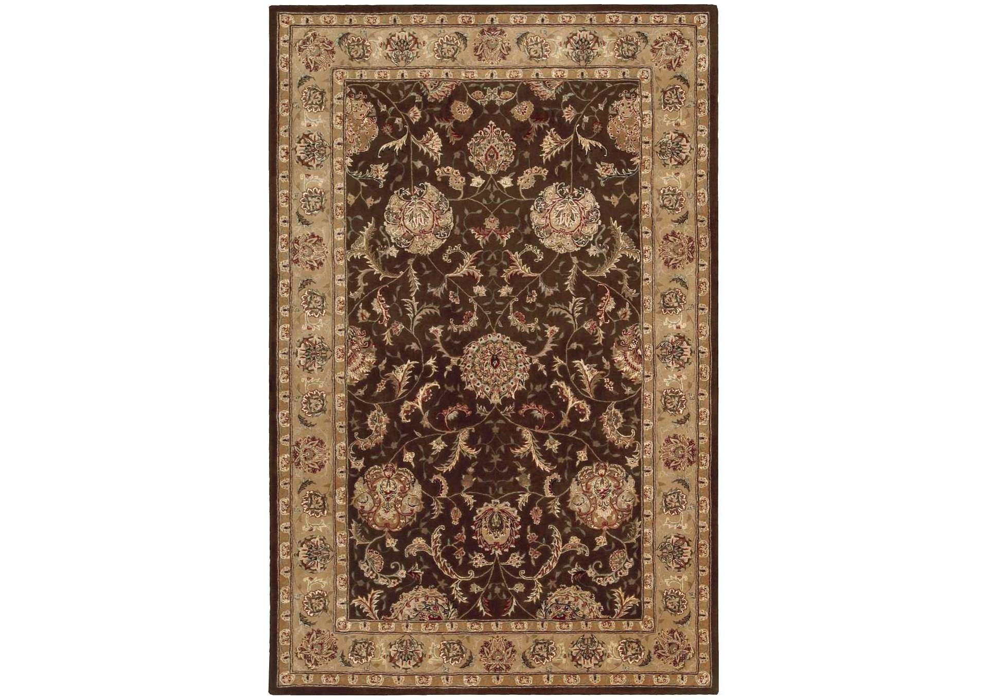 Nourison 2000 2206 Brown 6'x9' Area Rug,Nourison