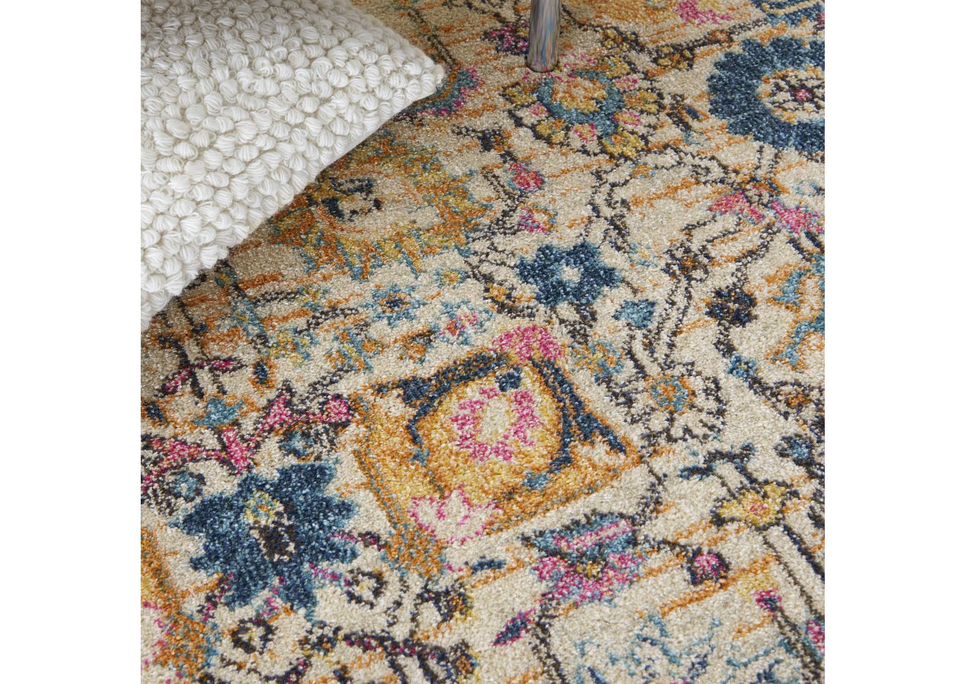 Nourison Passion 4' x 6' Ivory Multicolor Area Rug,Nourison
