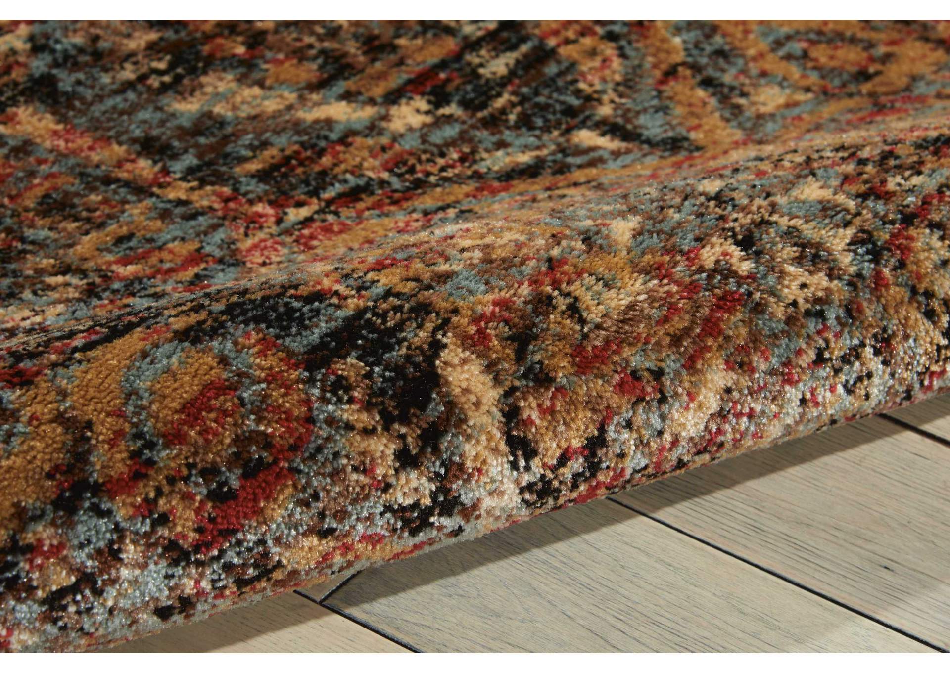 Nourison Delano DEL06 Blue 4'x6' Area Rug,Nourison