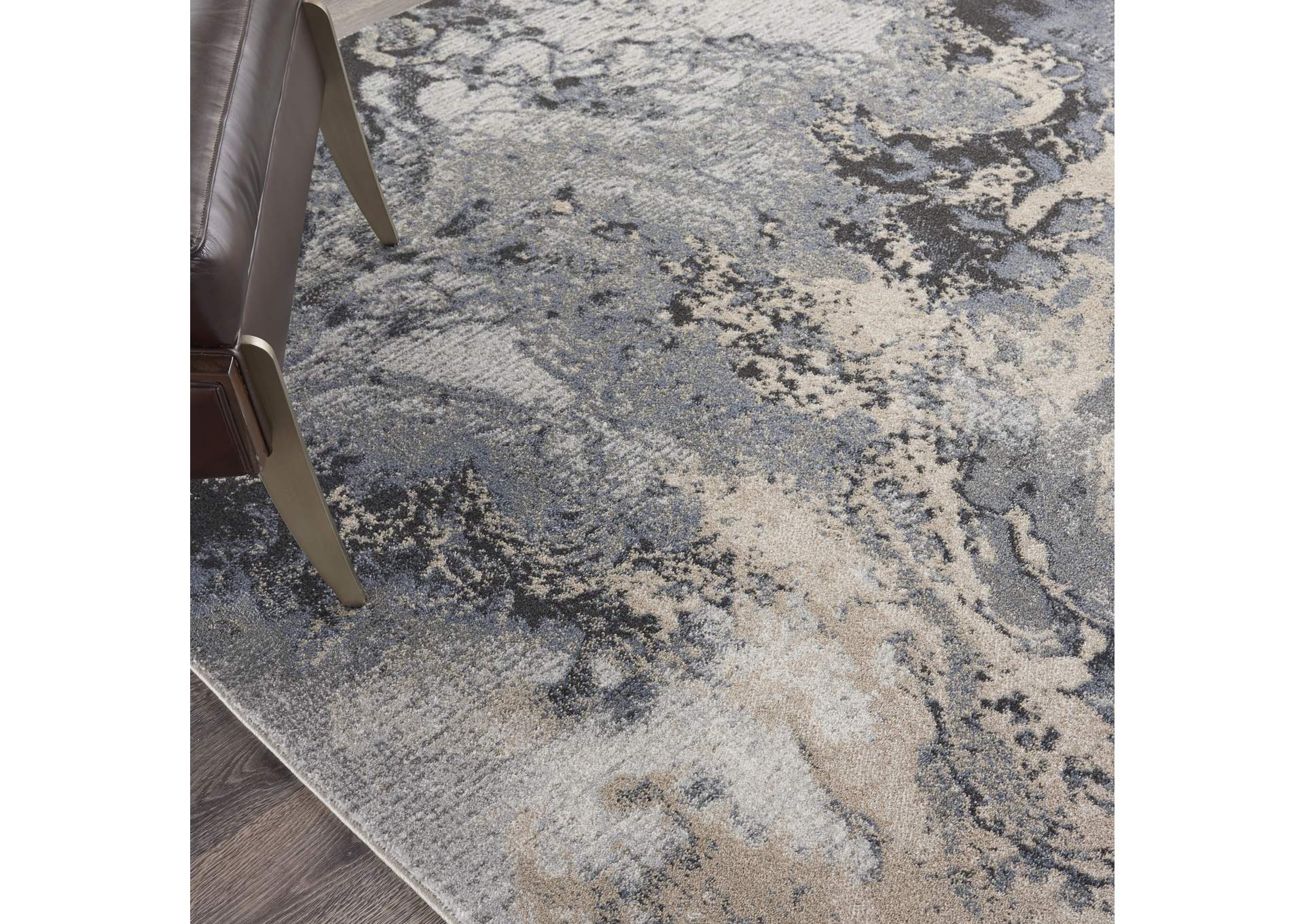 Nourison Maxell MAE08 Grey 5'x7' Area Rug,Nourison