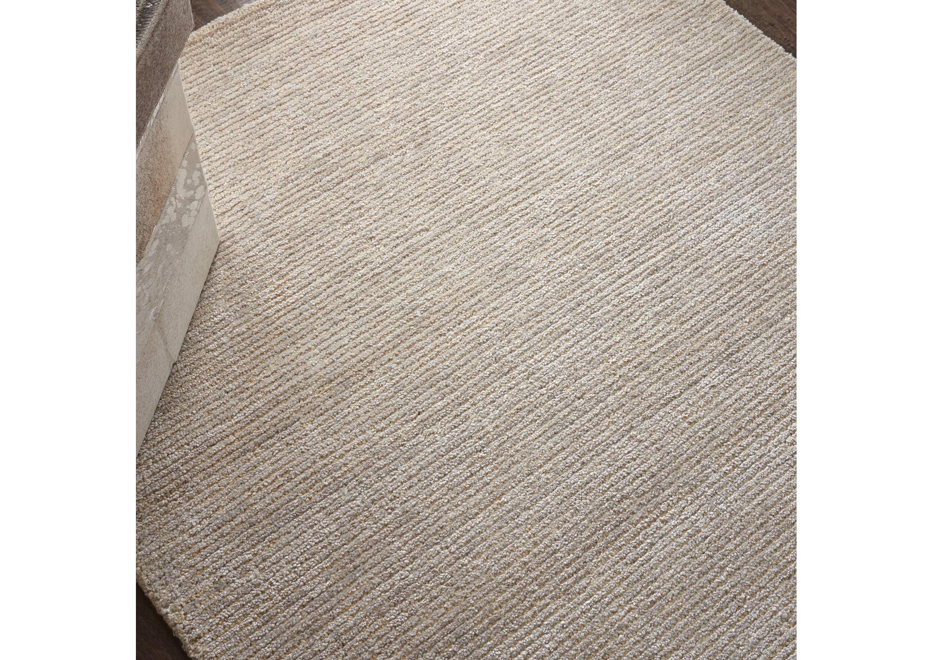 Nourison Weston WES01 Beige 5'x8' Contemporary Area Rug,Nourison