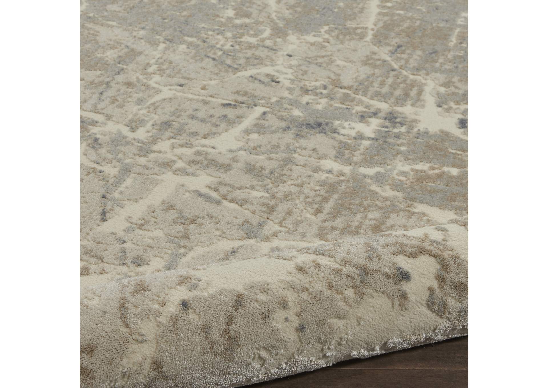 kathy ireland Home Sahara KI393 Beige and Ivory 8'x11' Large Rug,Nourison