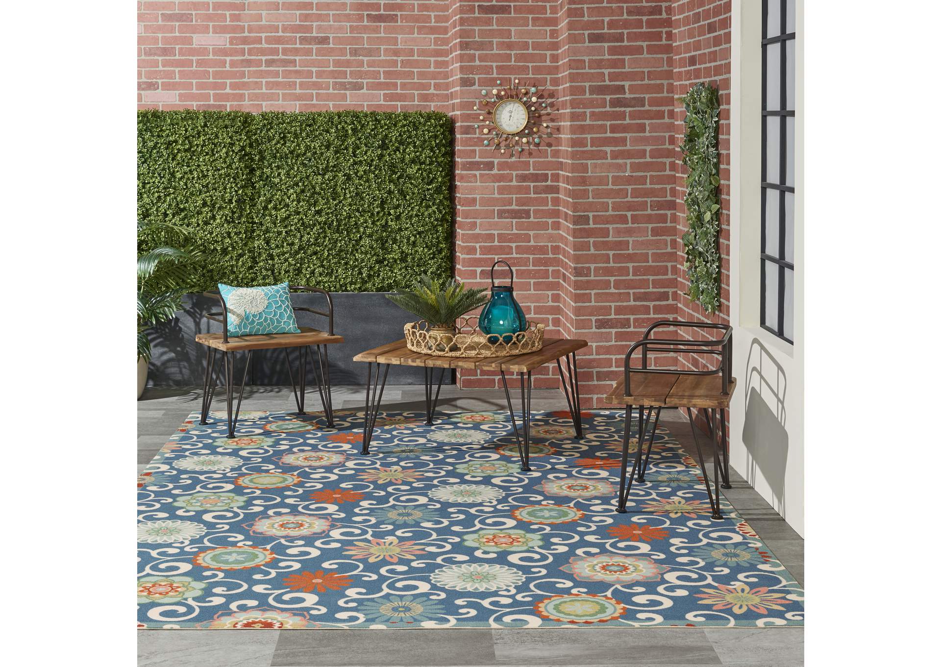 Waverly Wav01/Sun & Shade 10' x 13' Area Rug,Nourison