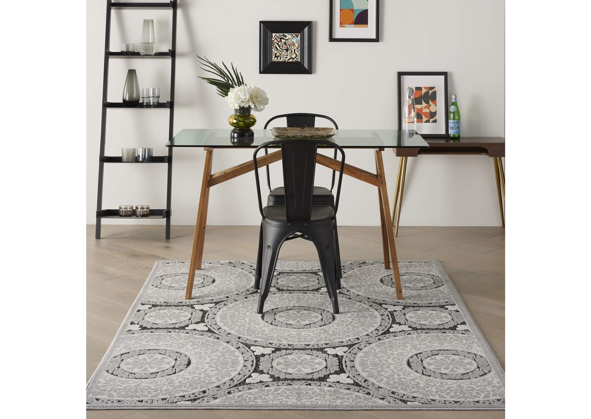 Nourison Key Largo 5'x7' Grey Area Rug,Nourison