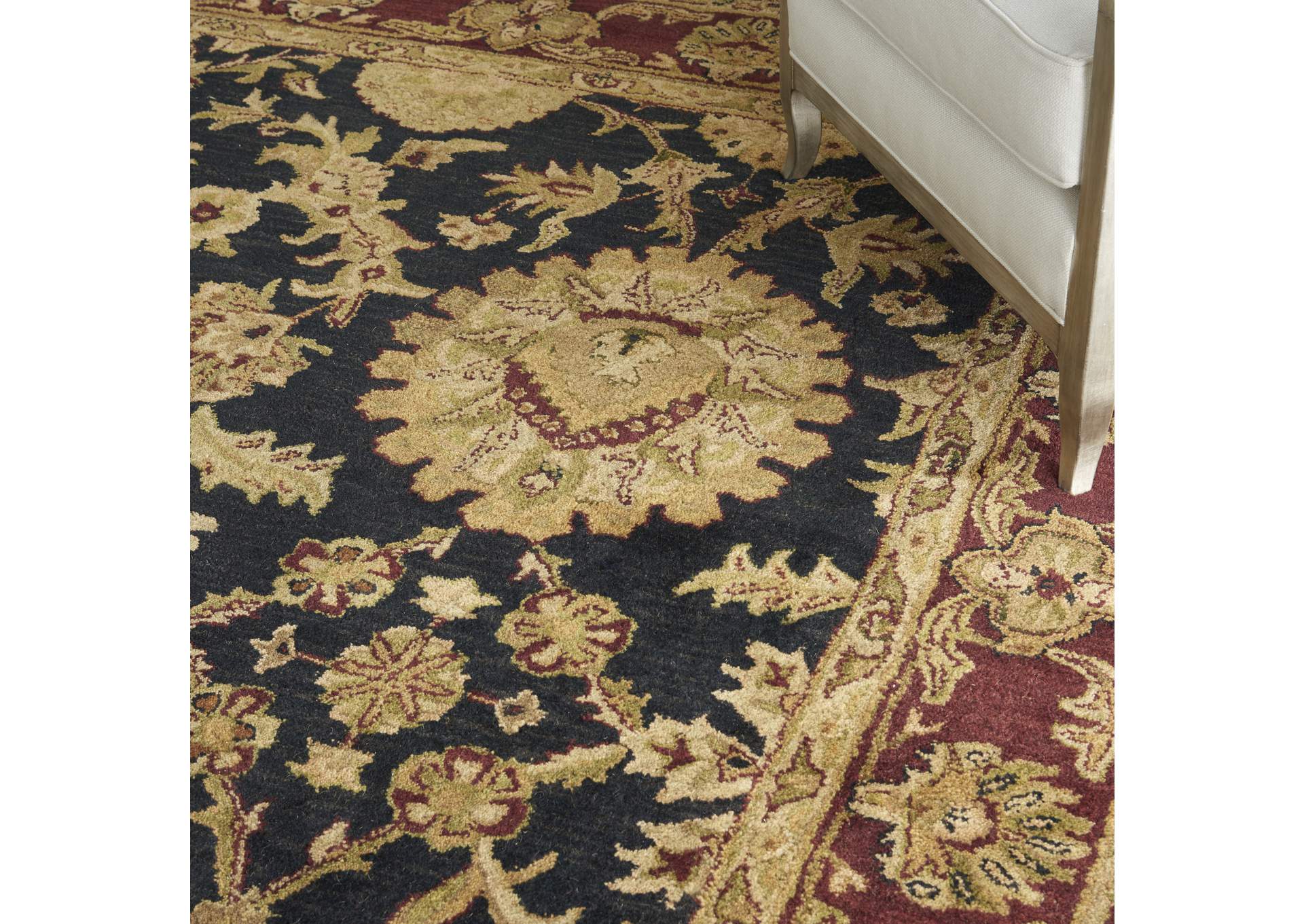 Nourison Jaipur JA18 Black Multicolor 8'x10' Rug,Nourison
