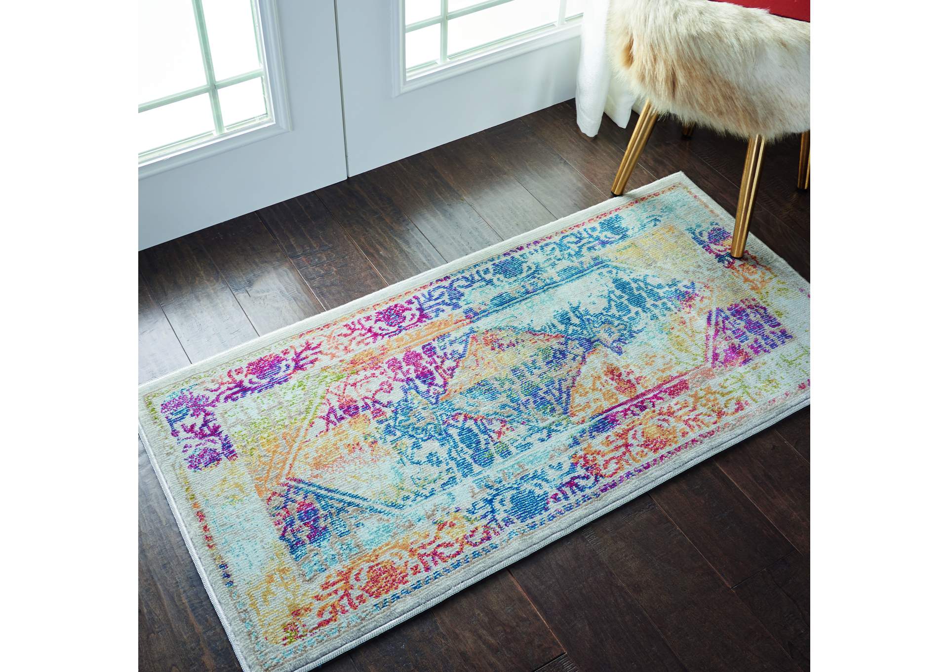 Nourison Ankara Global ANR04 Multicolor Boho Area Rug,Nourison