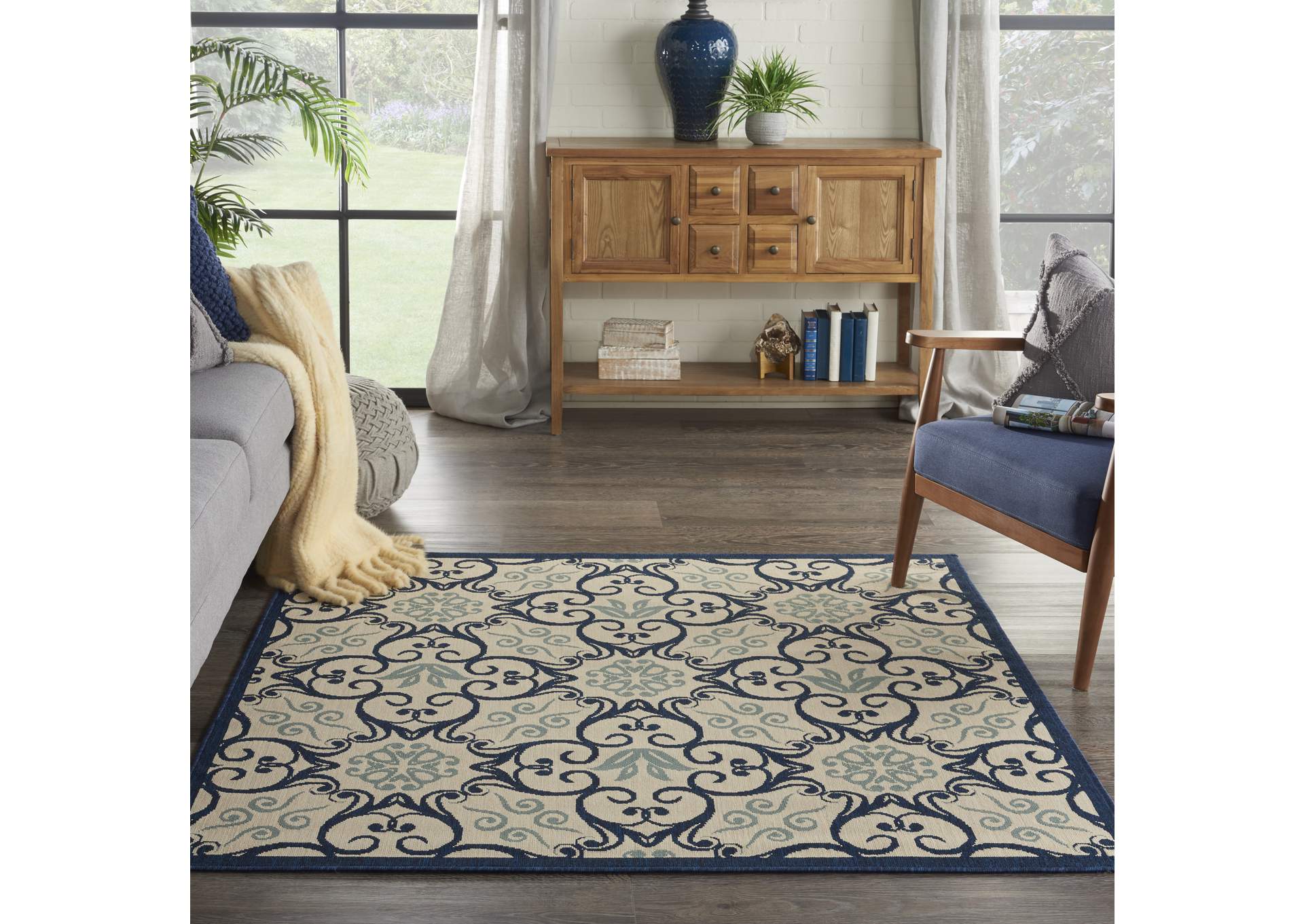 Nourison Caribbean 5' Square Area Rug,Nourison