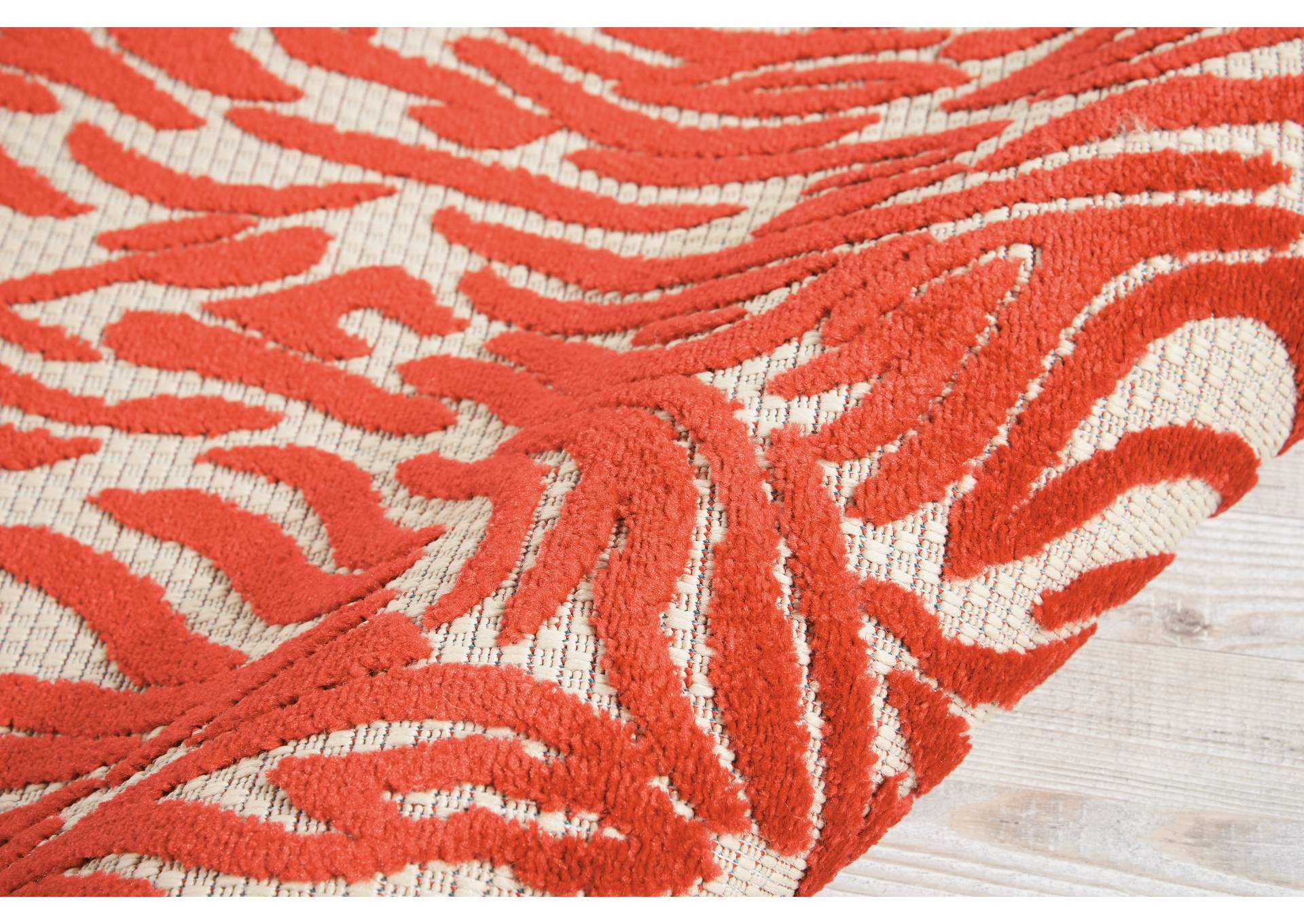 Nourison Aloha ALH04 Red 3'x4' Indoor-outdoor Area Rug,Nourison