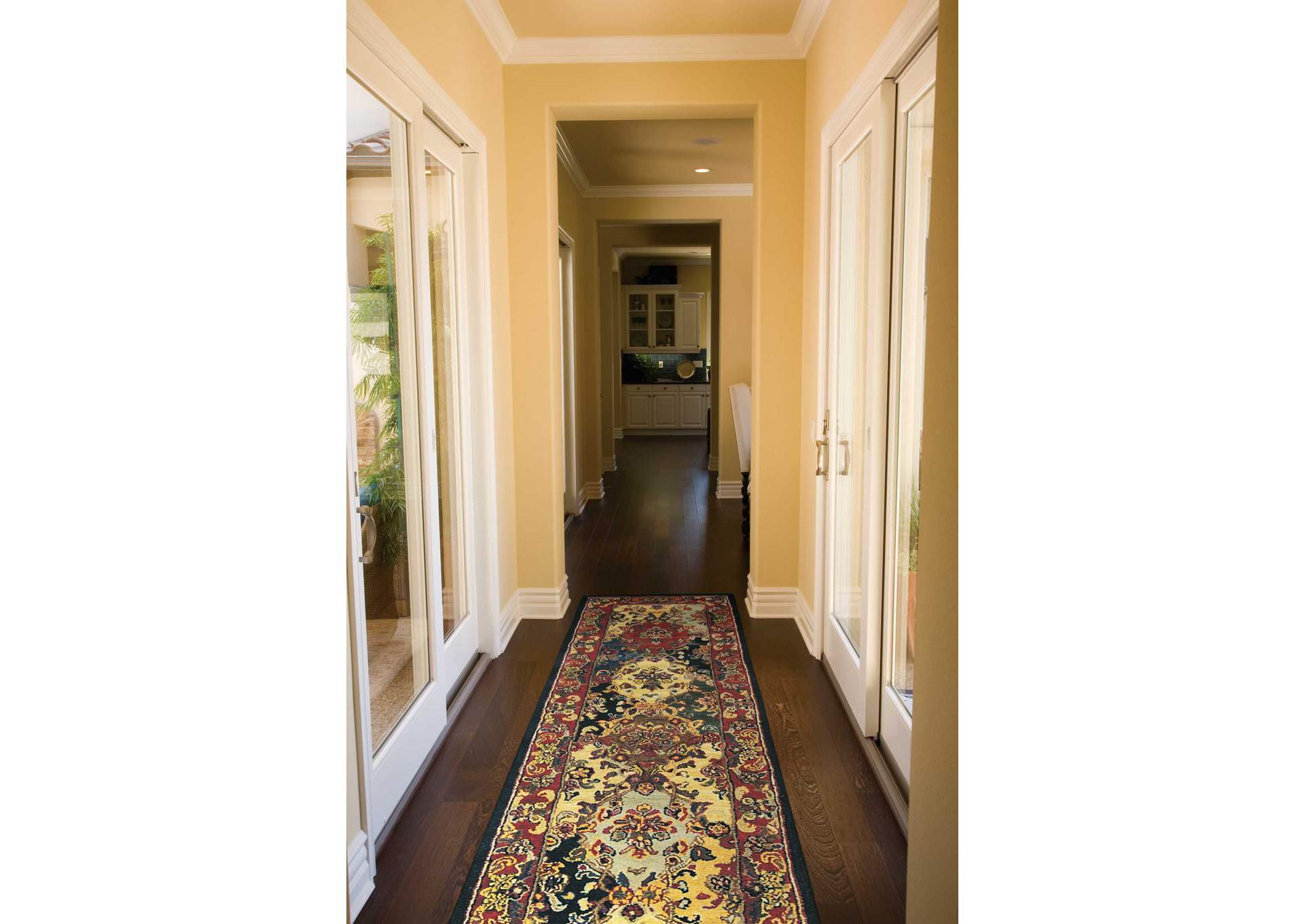 Nourison India House IH23 Multicolor 8' Runner Hallway Rug,Nourison