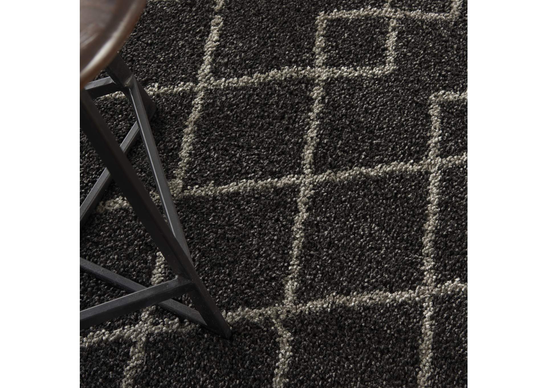Nourison Martil MAT01 Charcoal 5'x7' Moroccan Area Rug,Nourison
