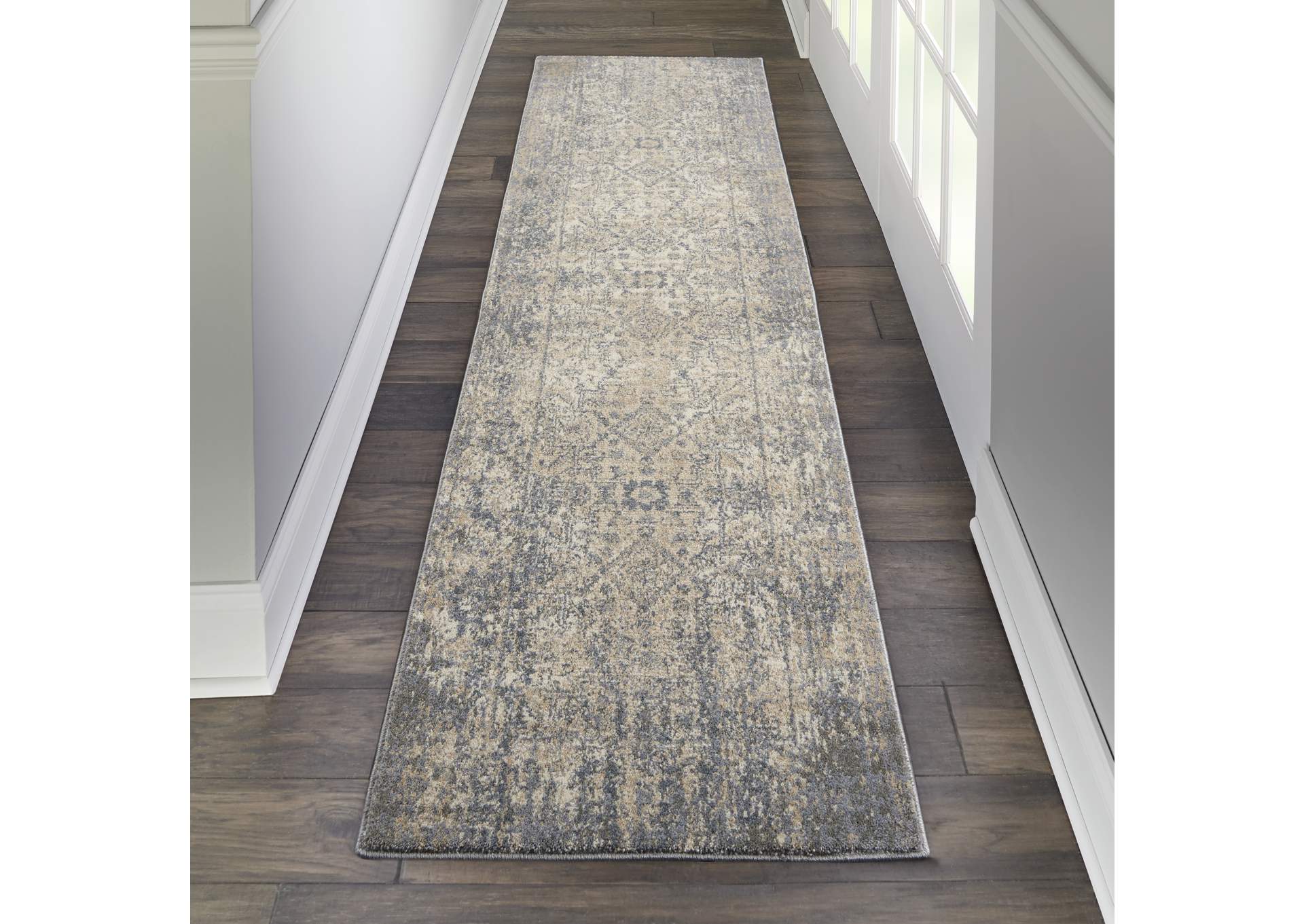 Kathy Ireland Moroccan Celebration 8' Runner Area Rug,Nourison