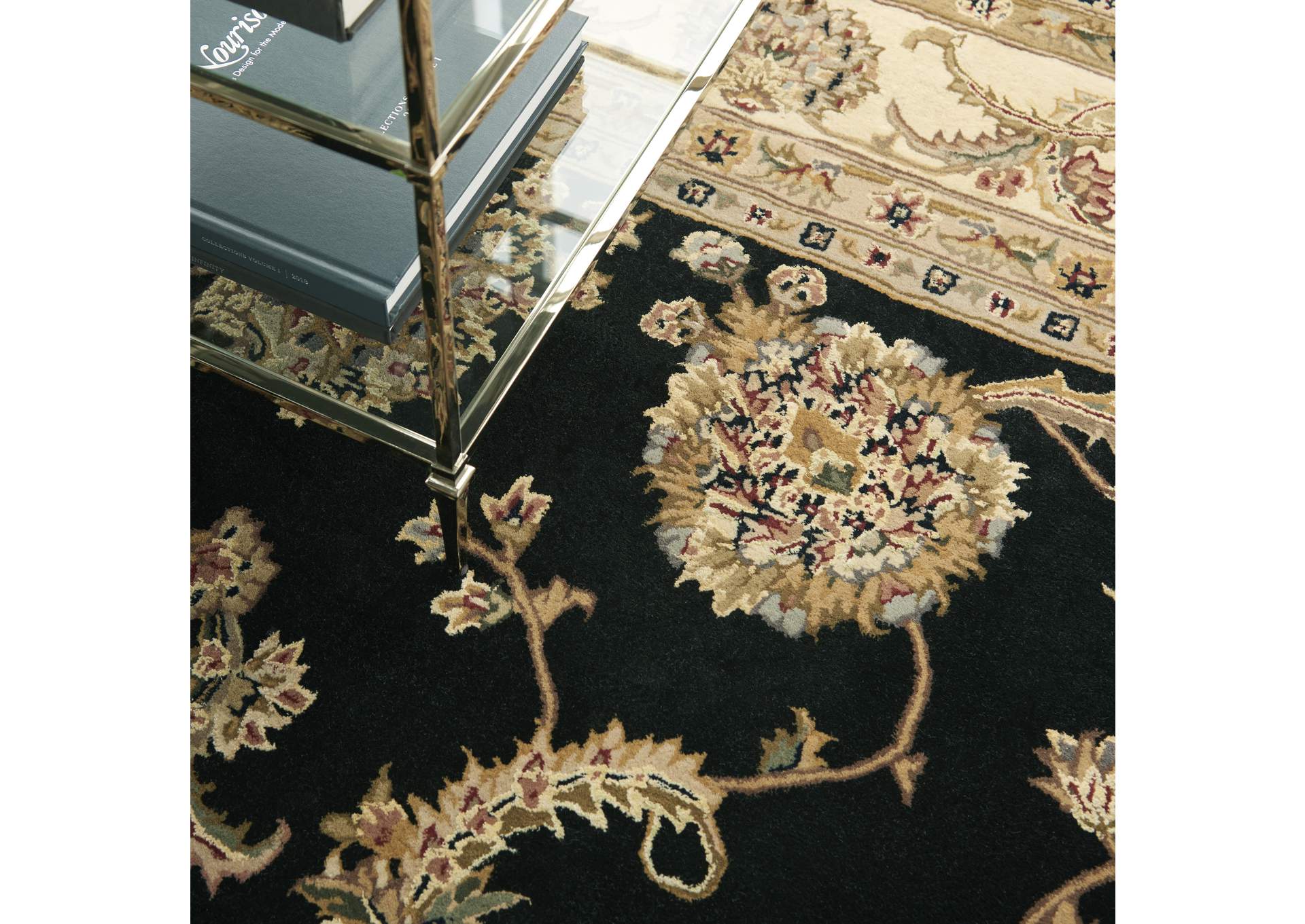 Nourison 2000 8' x 10' Black Area Rug,Nourison