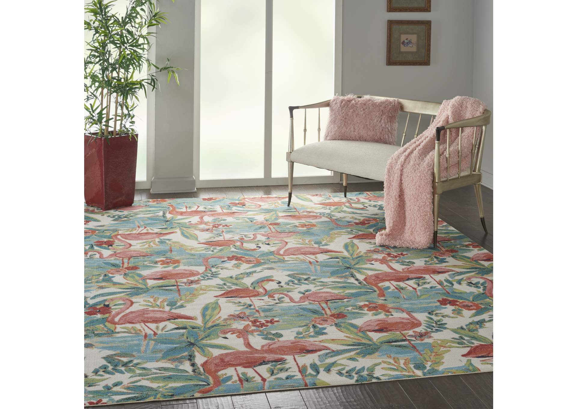 Nourison Wav01/Sun & Shade 7' x 10' Area Rug,Nourison