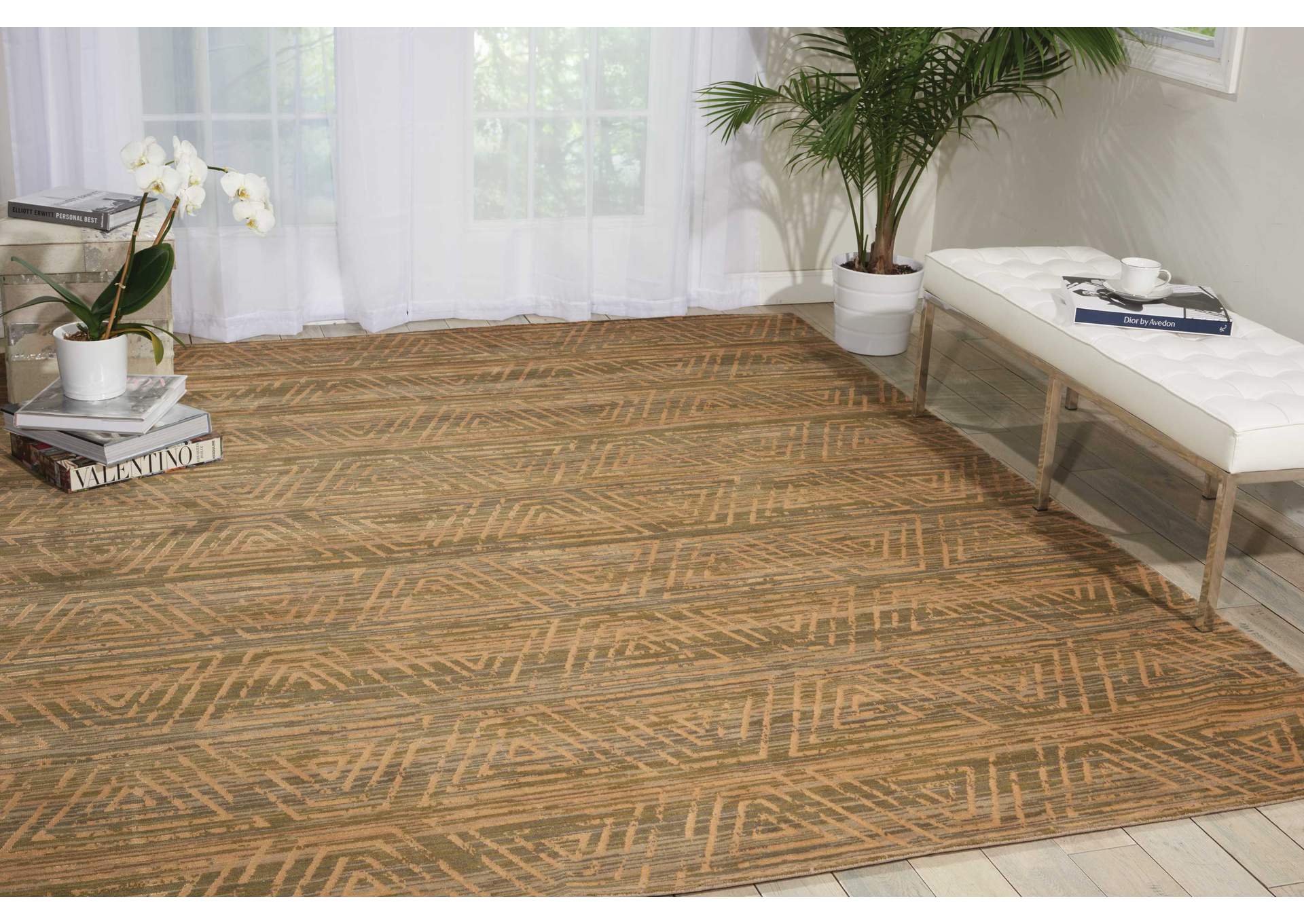 Nourison Silken Allure SLK20 Beige 9'x12' Rug,Nourison