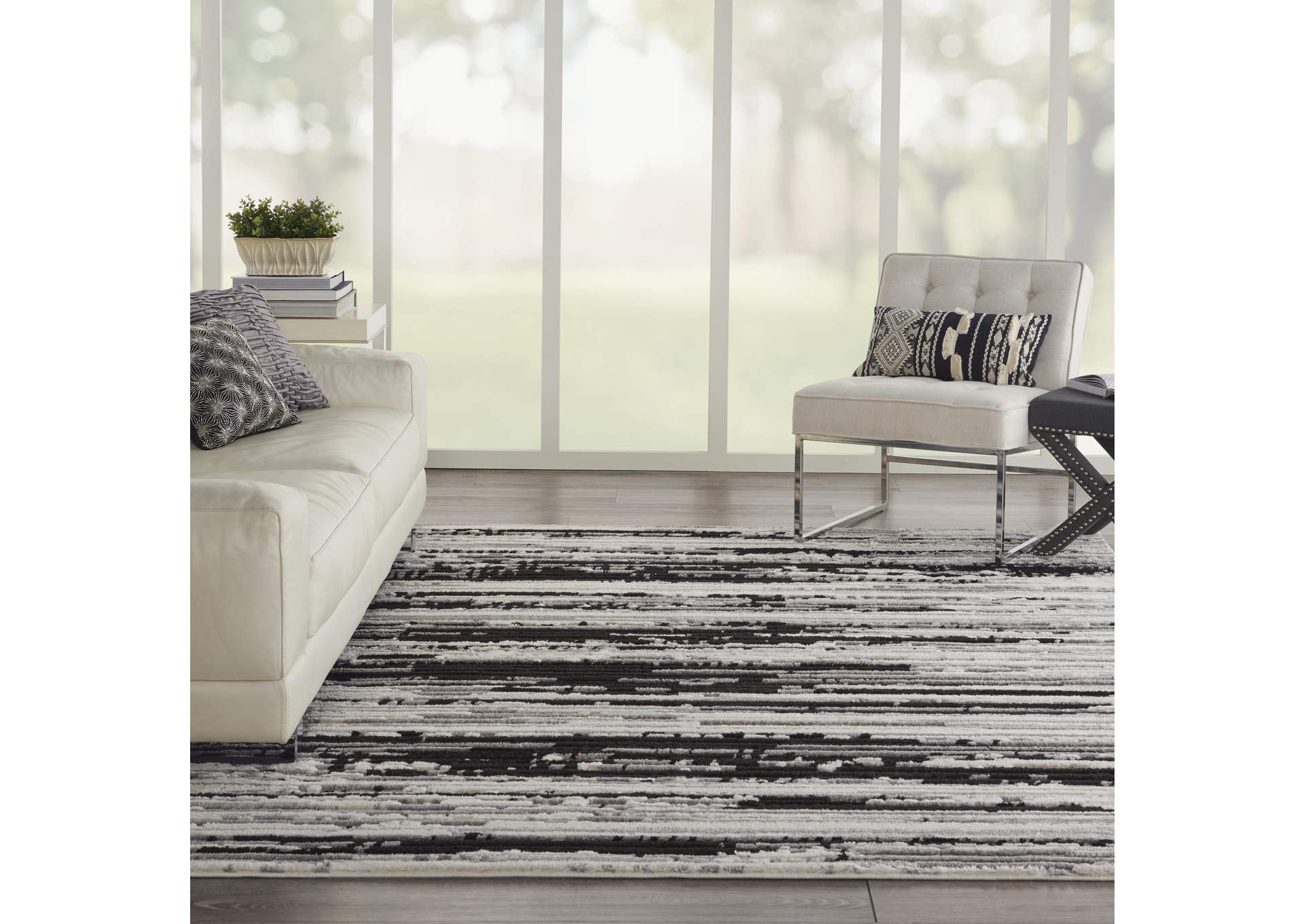 Nourison Zermatt 9' x 12' Ivory Neutral Area Rug,Nourison