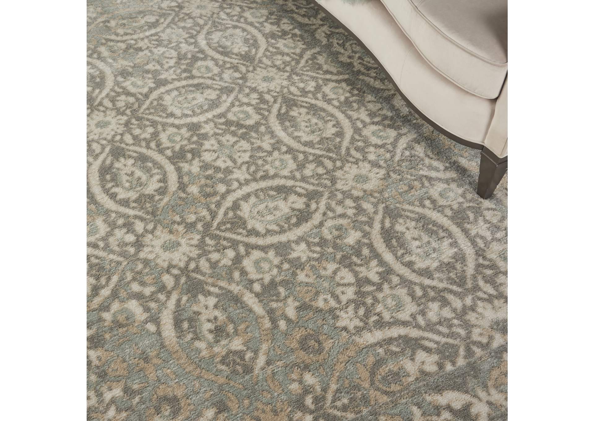 Nourison Euphoria EUP05 Grey 9'x12' Oversized Rug,Nourison