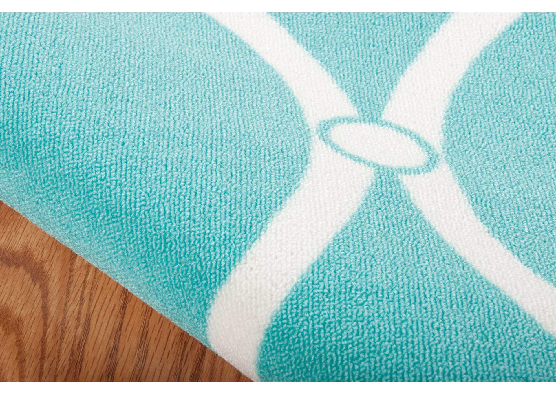 Nourison Home & Garden RS089 Blue 4'x6' Area Rug,Nourison