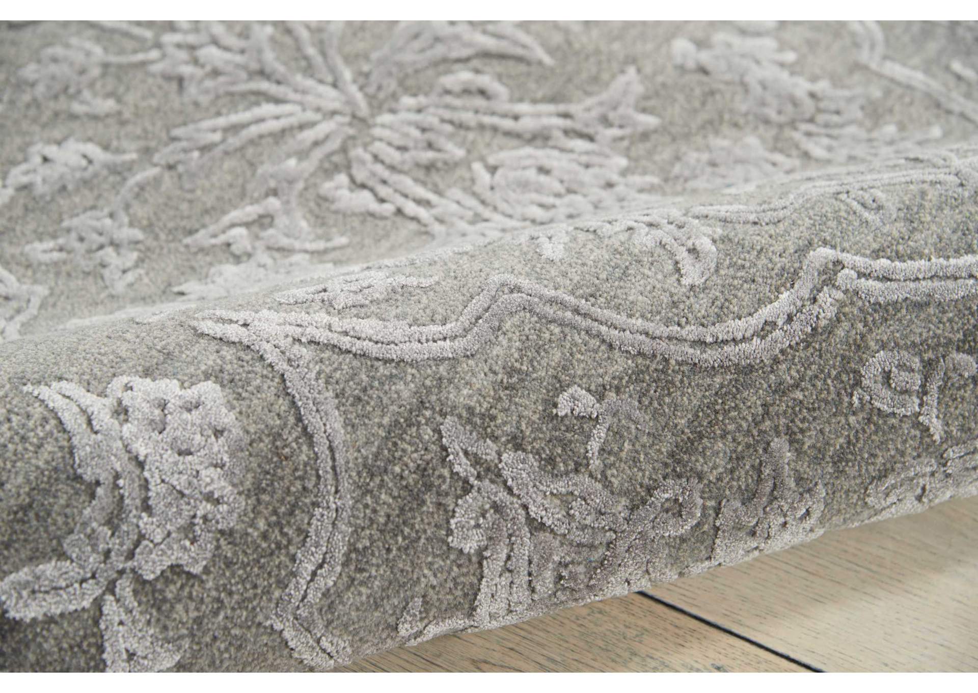 Nourison Opaline OPA14 Grey 8'x10' Large Rug,Nourison