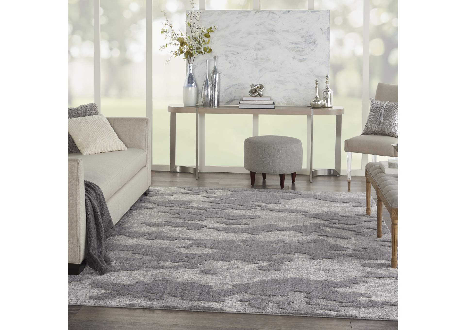 Nourison Zermatt 8' x 10' Ivory Neutral Area Rug,Nourison
