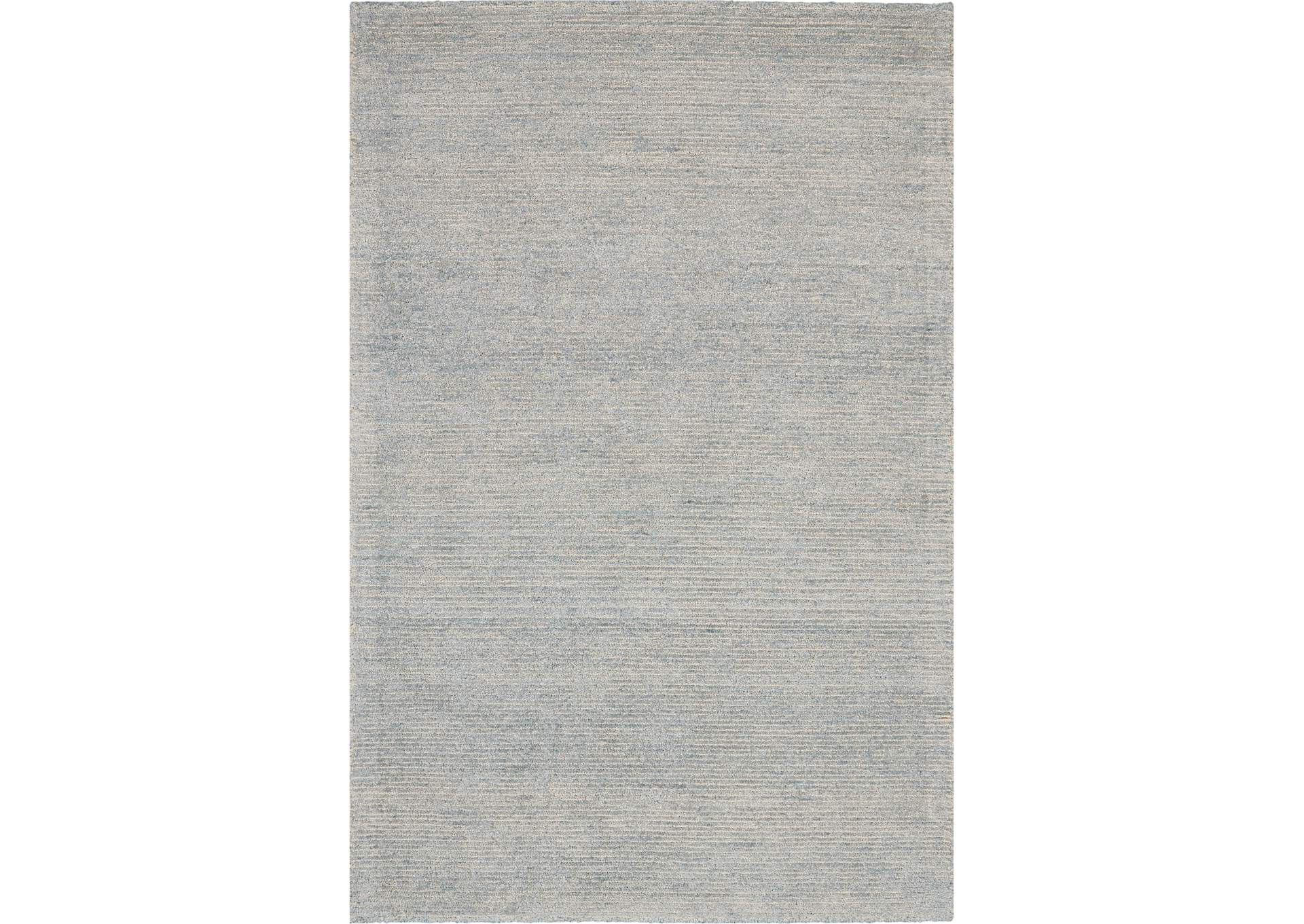 Nourison Weston WES01 Light Blue 4'x6' Contemporary Area Rug,Nourison