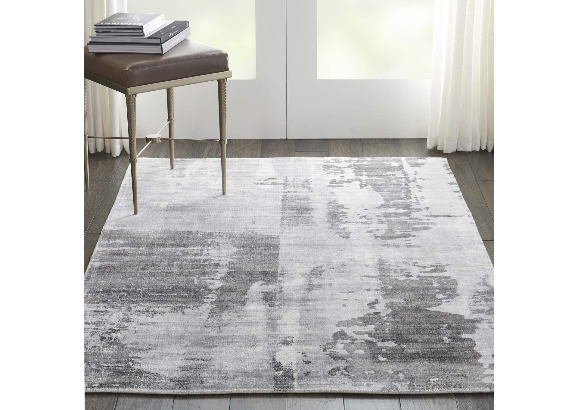 kathy ireland Home Safari Dreams KI373 Grey 4'x6' Area Rug,Nourison