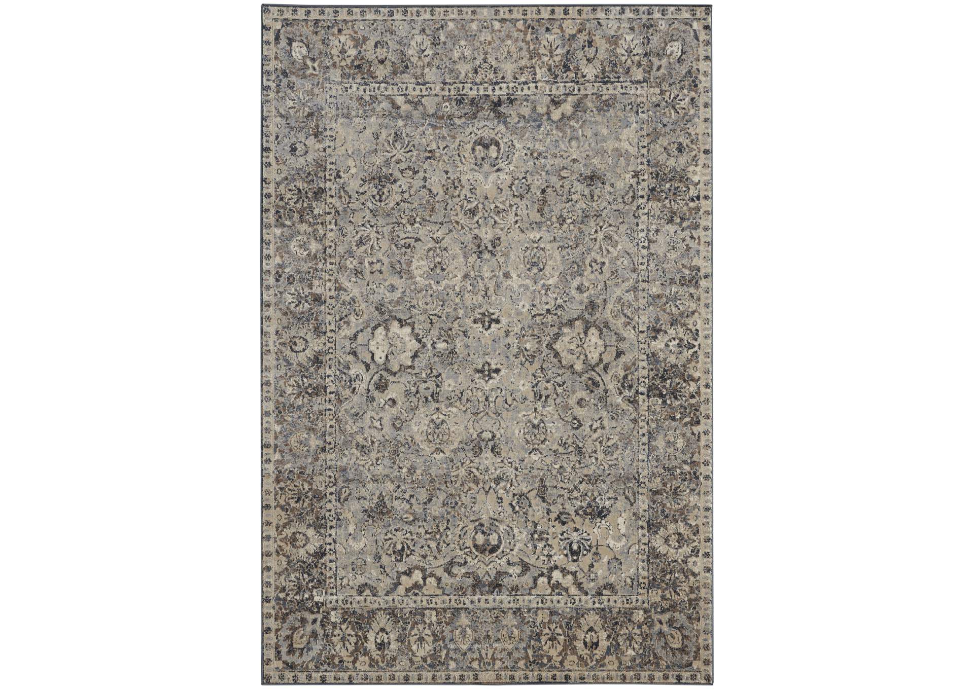 kathy ireland Home Malta MAI03 Grey 4'x6' Area Rug,Nourison