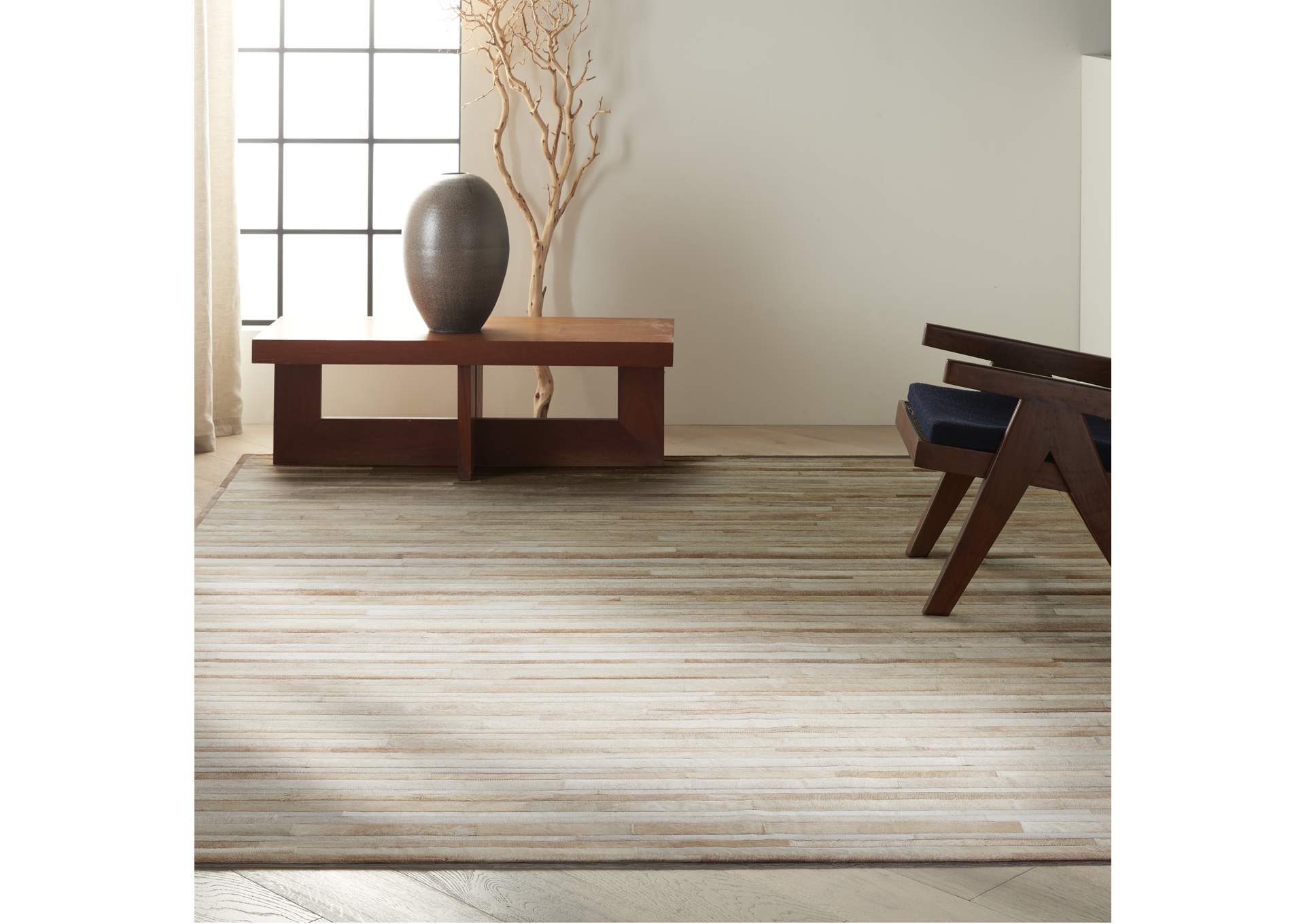 Calvin Klein Home Prairie PRA1 Beige 8'x10' Rug,Nourison