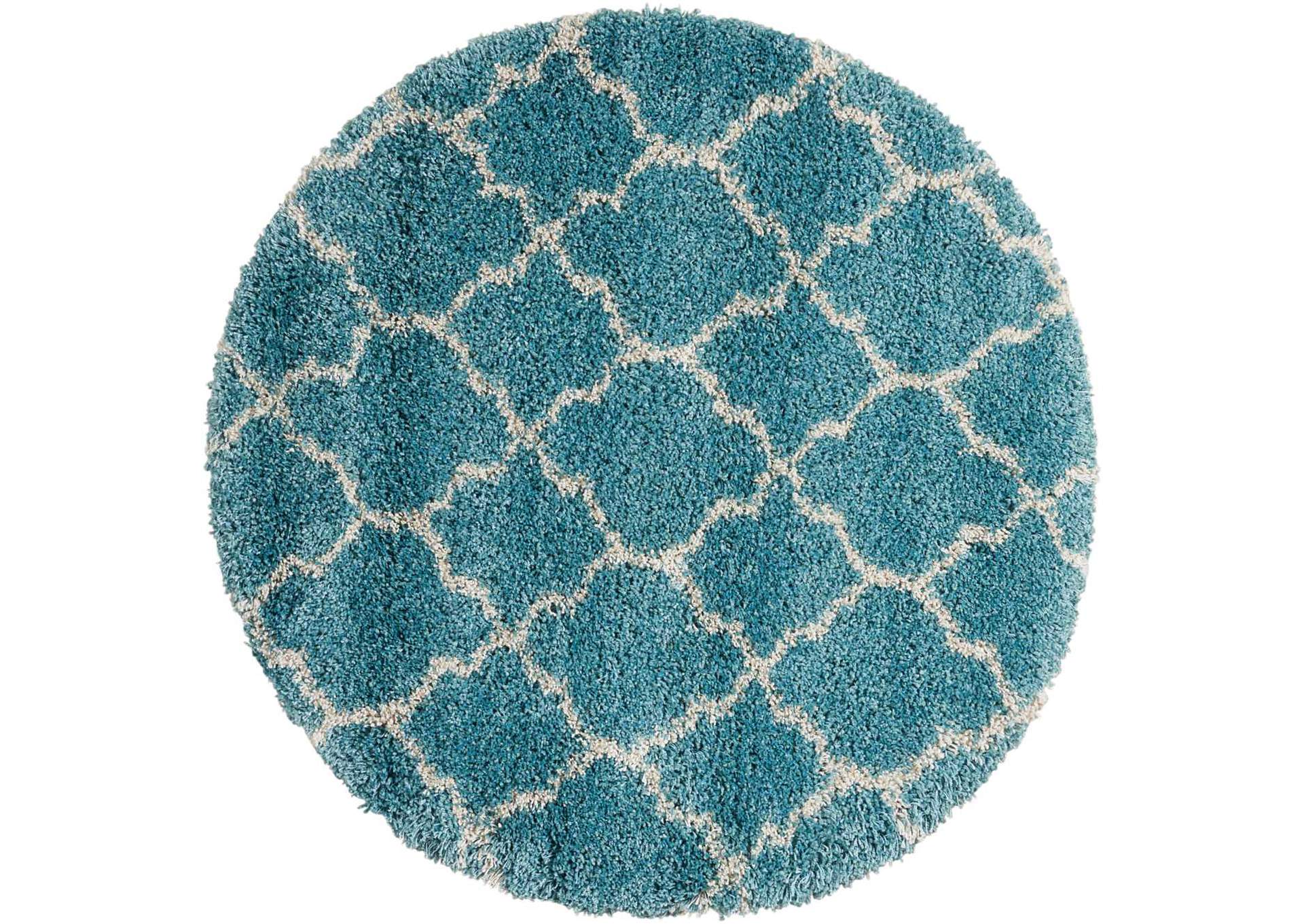 Nourison Amore AMOR2 Blue 4' Round Area Rug,Nourison