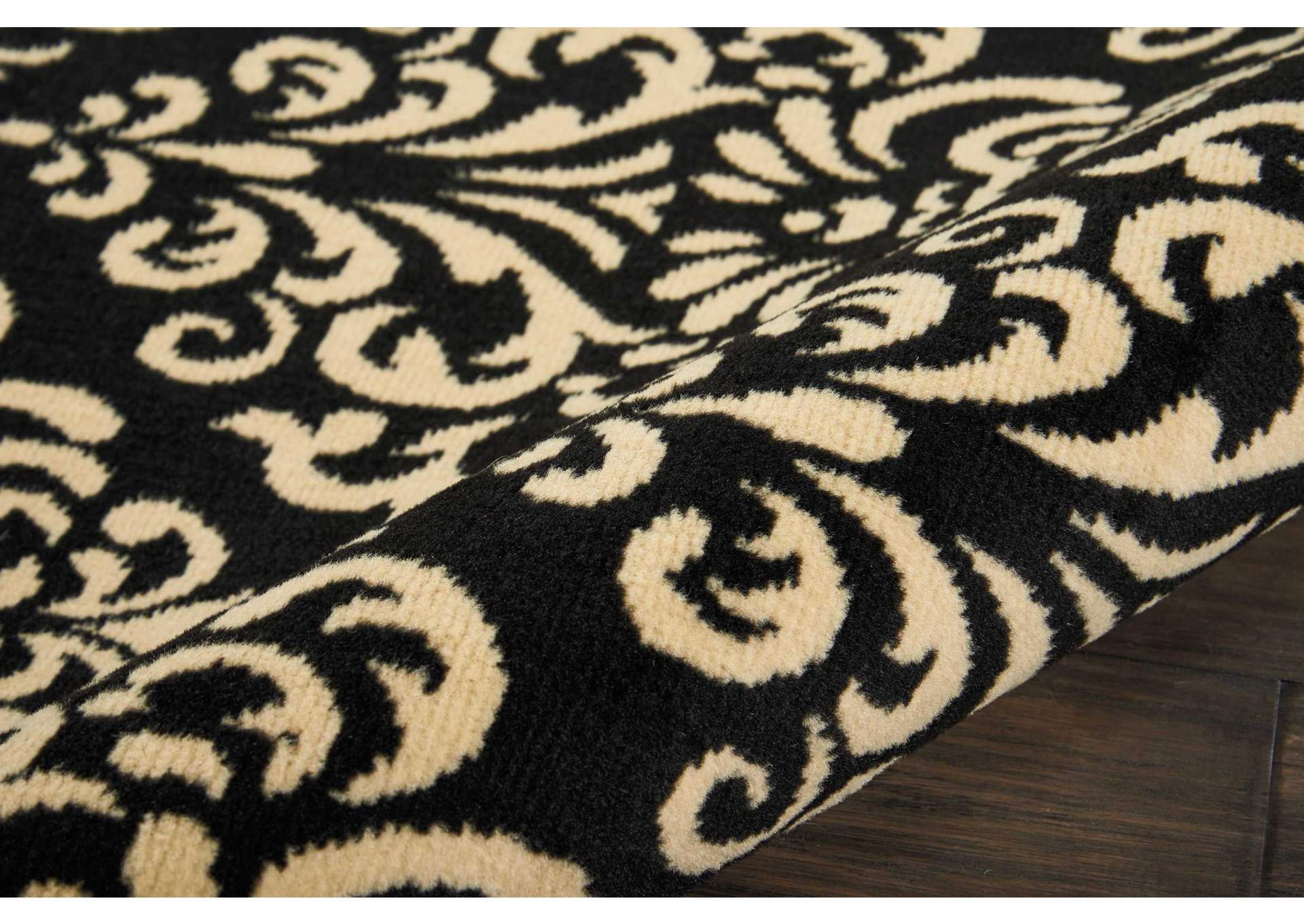 Nourison Grafix GRF06 Black 8'x10' Large Rug,Nourison