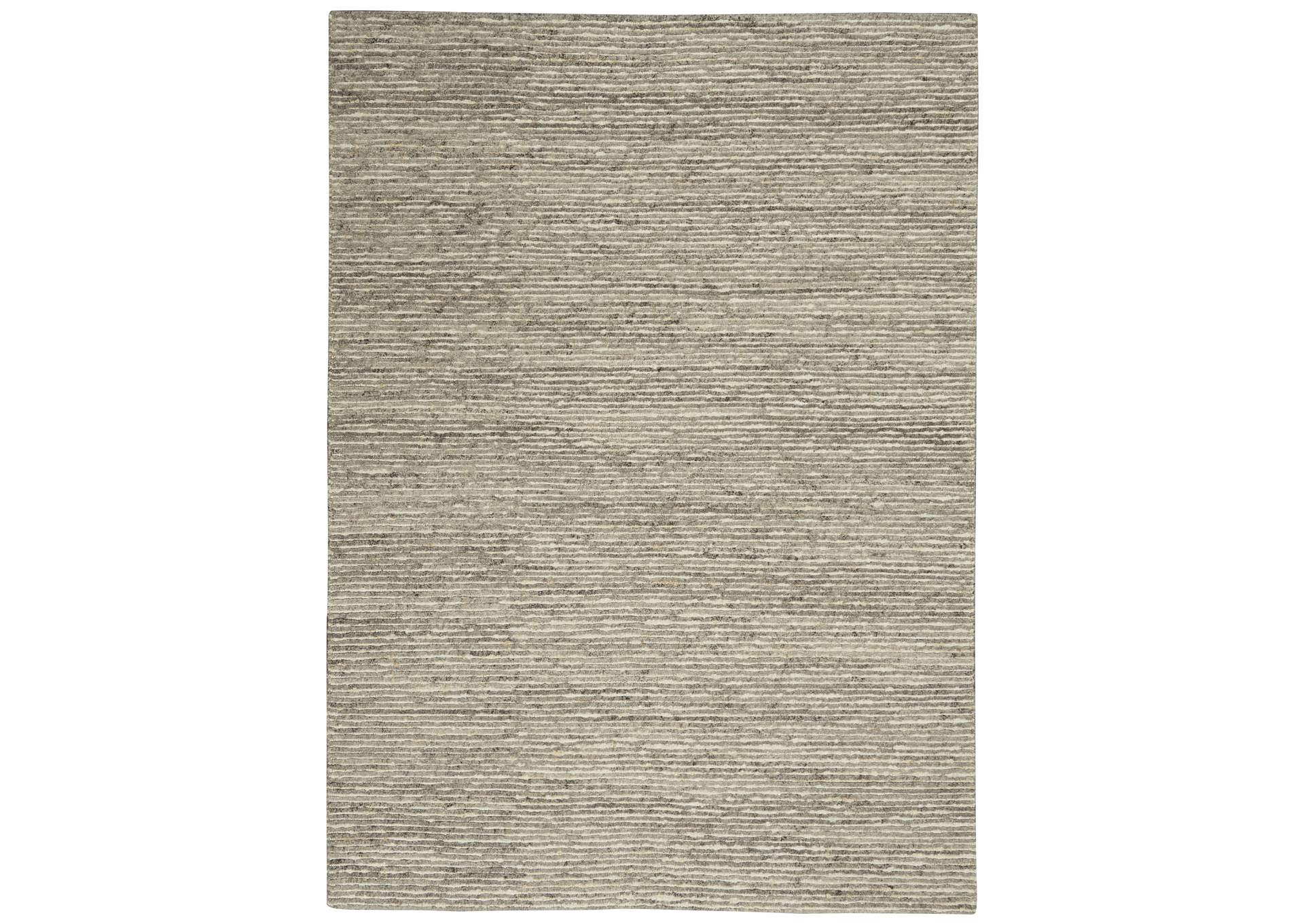 Calvin Klein Kathmandu 4' x 6' Grey All - Natural Fibers Area Rug,Nourison