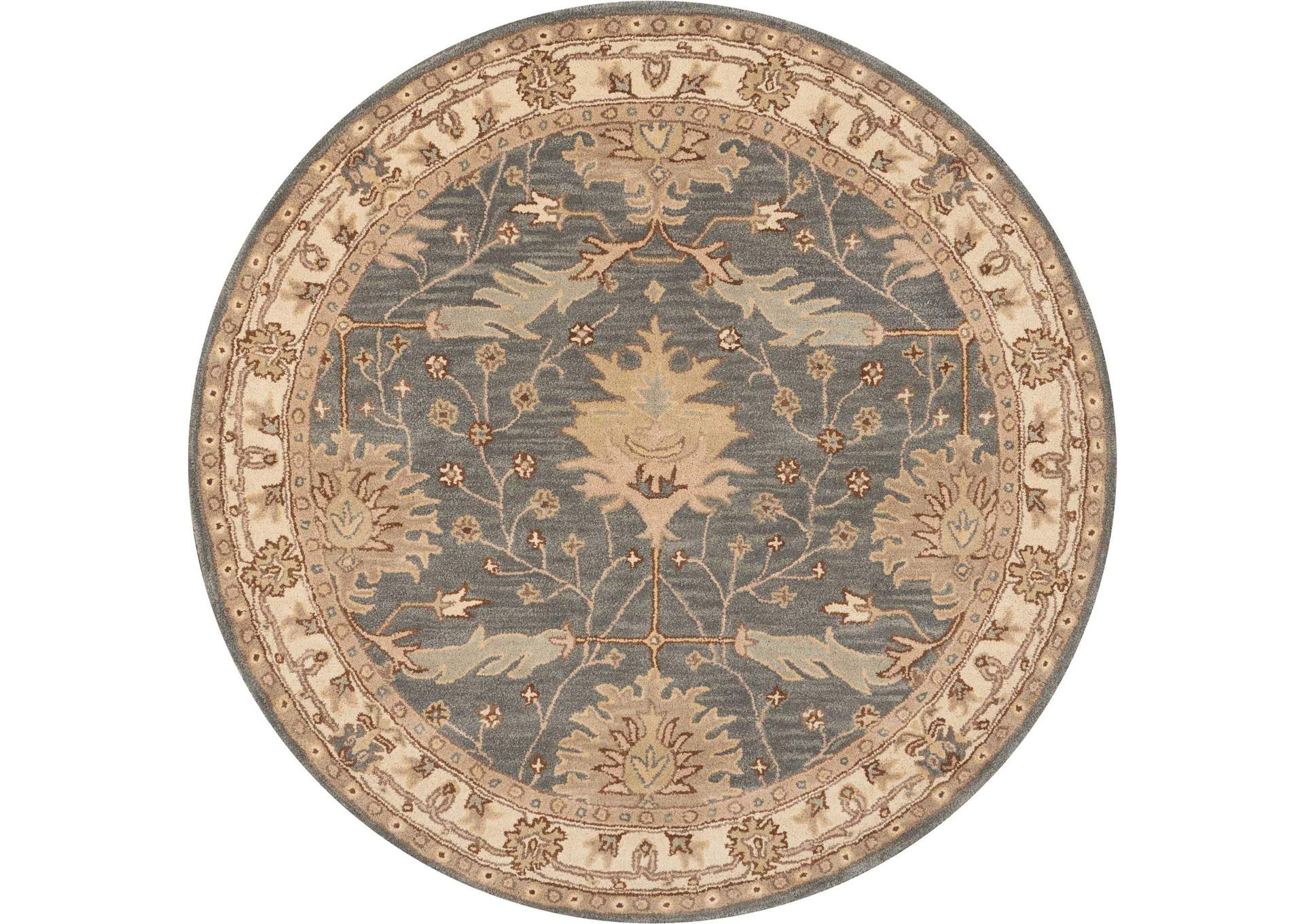 Nourison India House 6' Round Blue Area Rug,Nourison